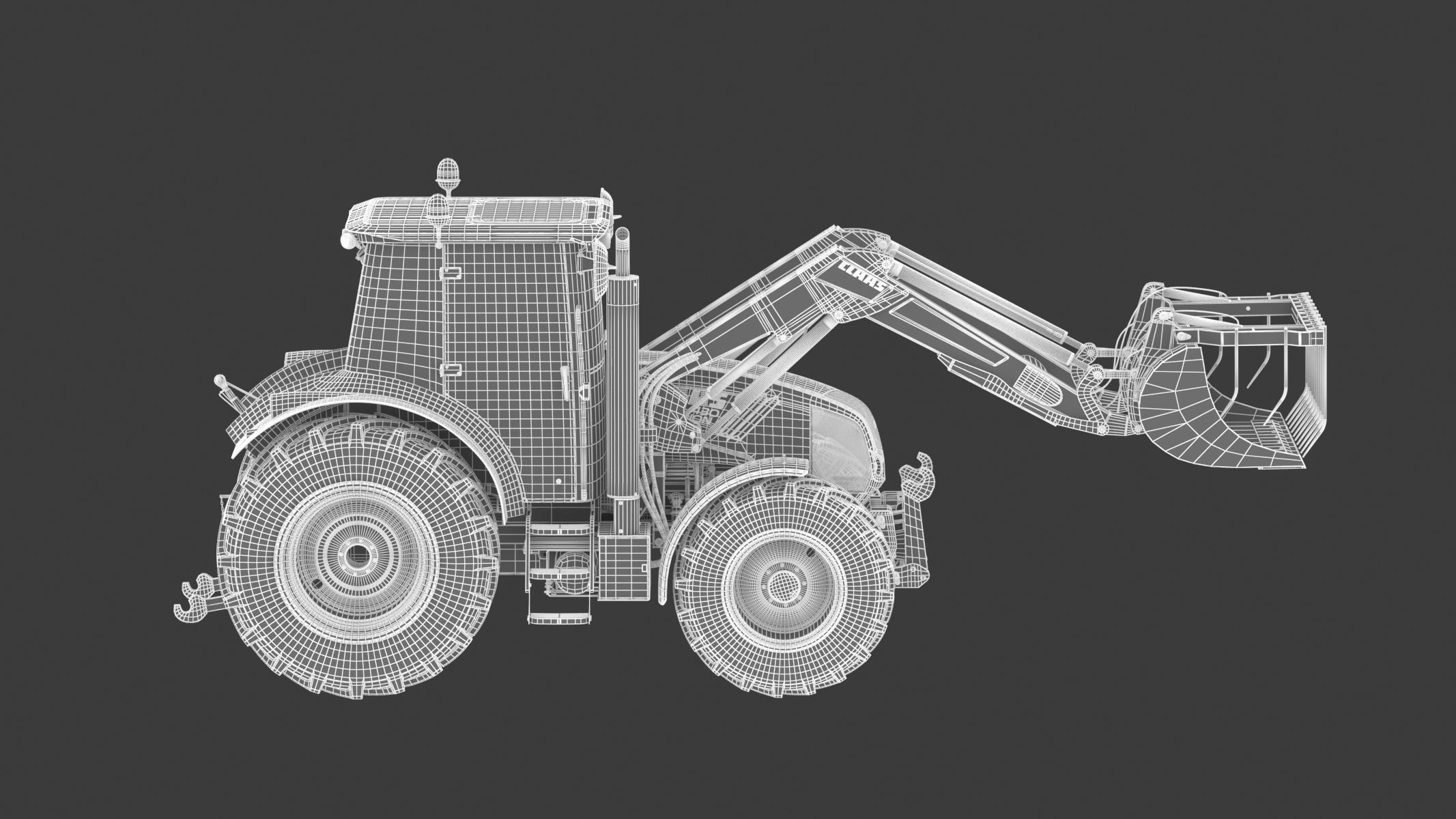 Claas Arion 400 Tractor Version 2010 3D model_26