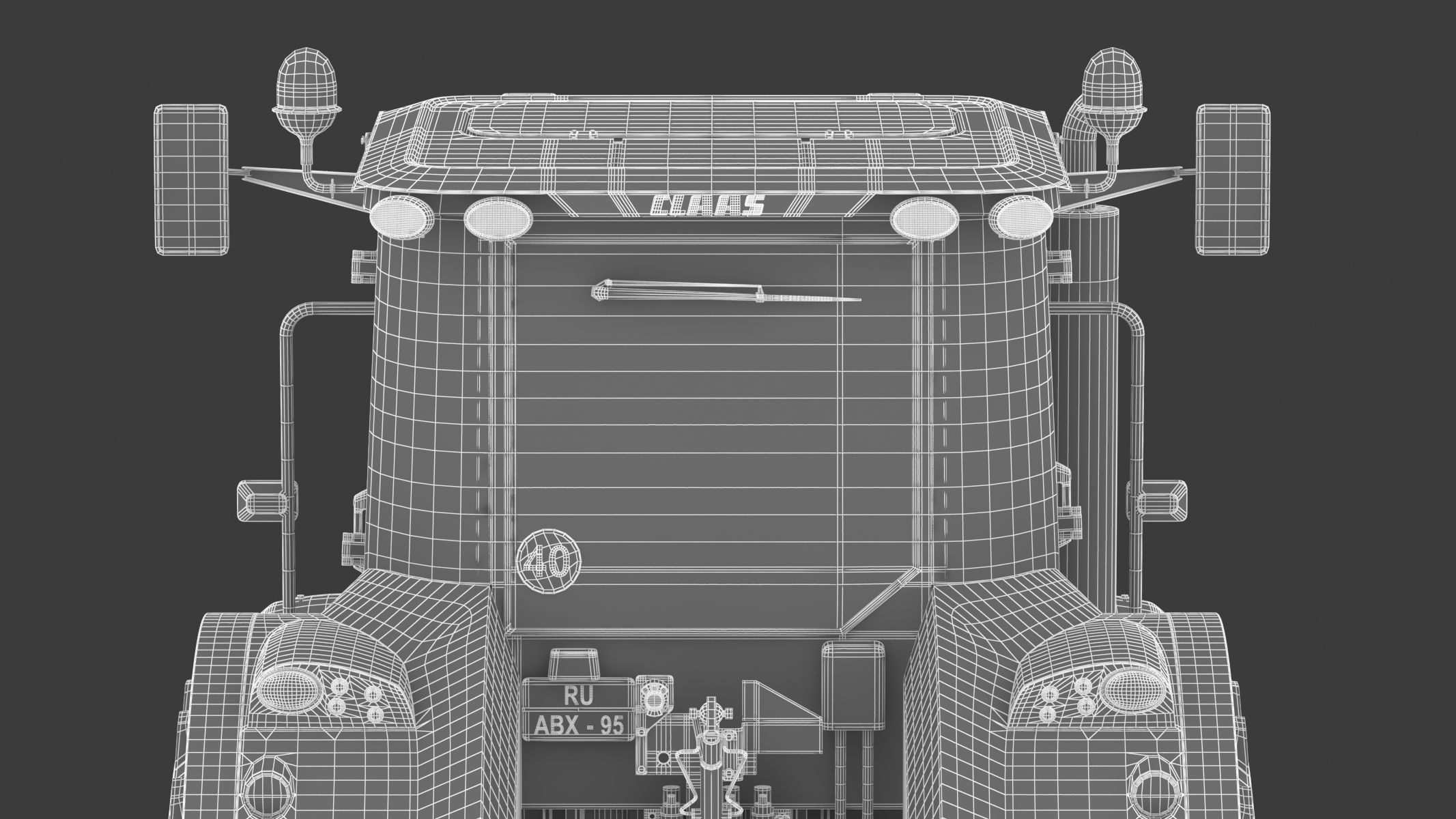 Claas Arion 400 Tractor Version 2010 3D model_38