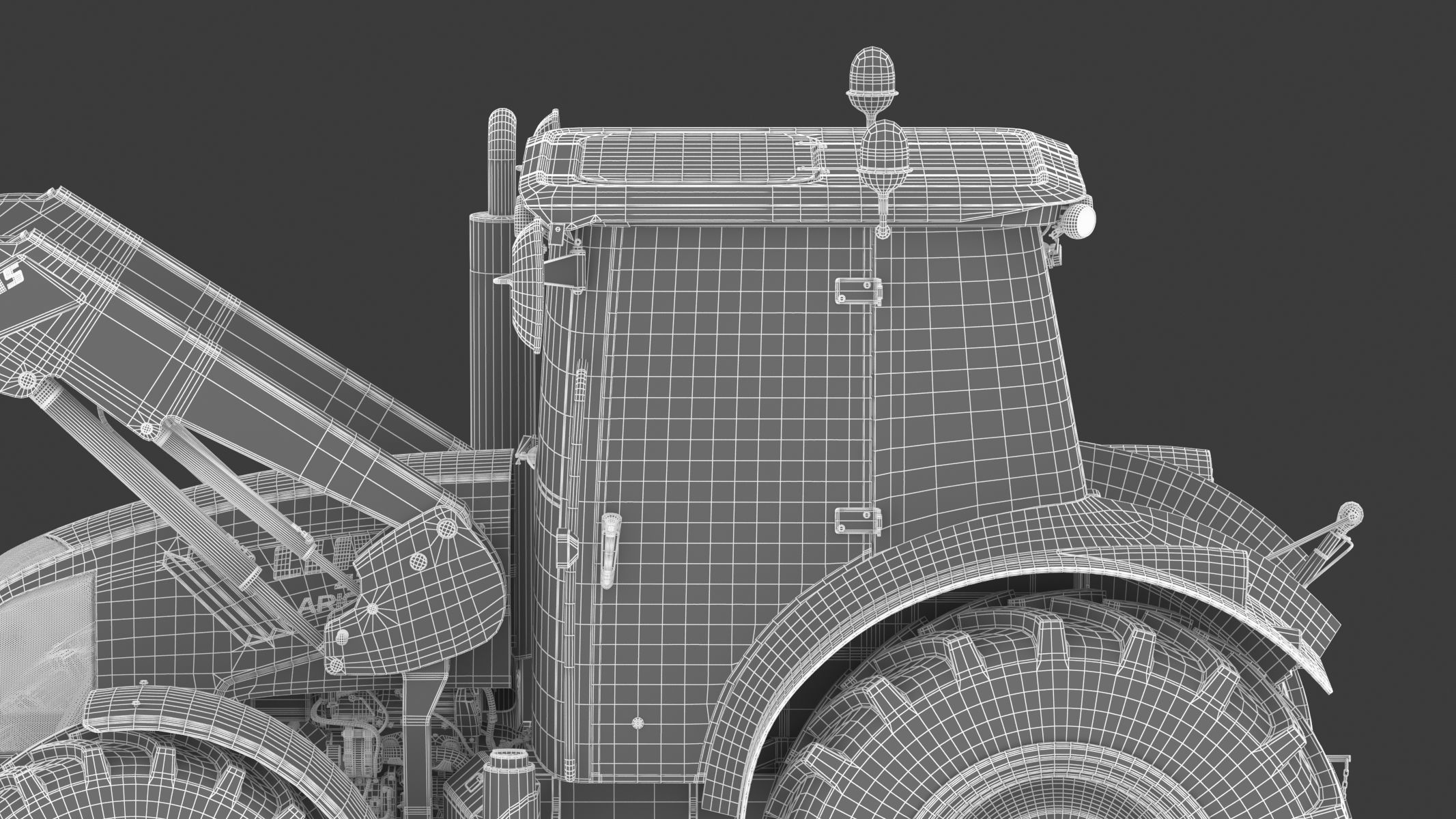 Claas Arion 400 Tractor Version 2010 3D model_32