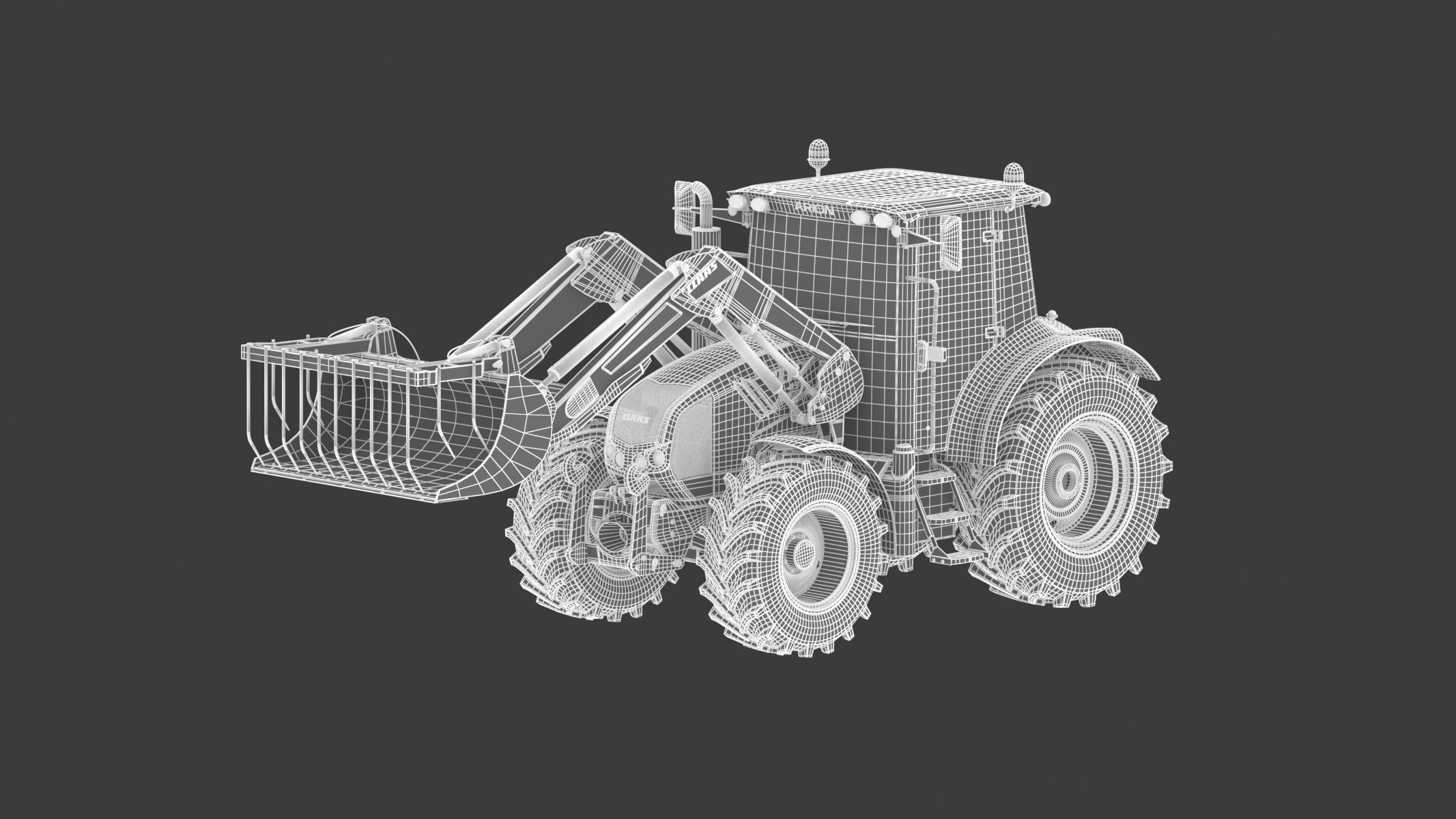 Claas Arion 400 Tractor Version 2010 3D model_23