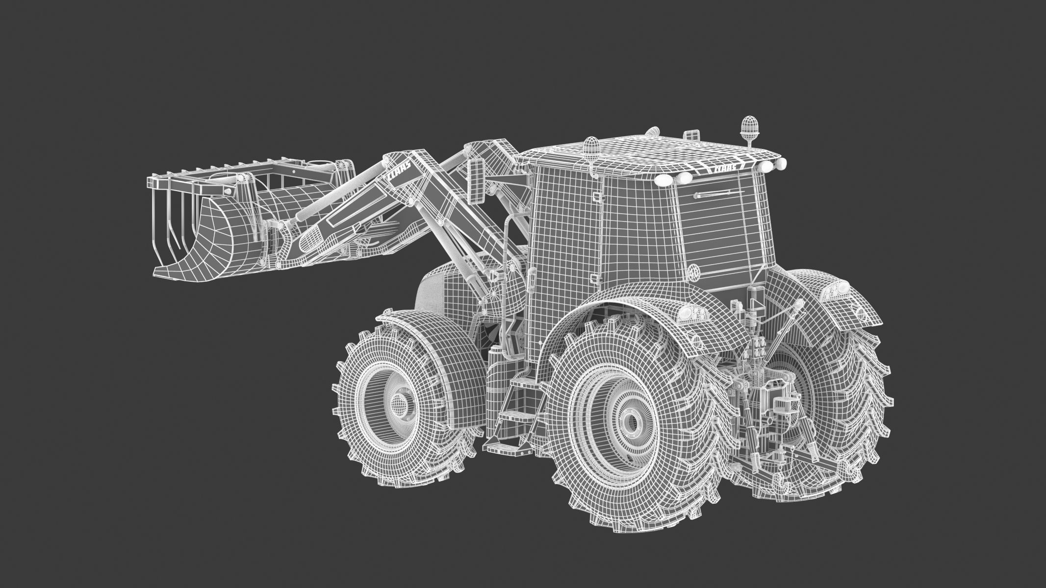 Claas Arion 400 Tractor Version 2010 3D model_29