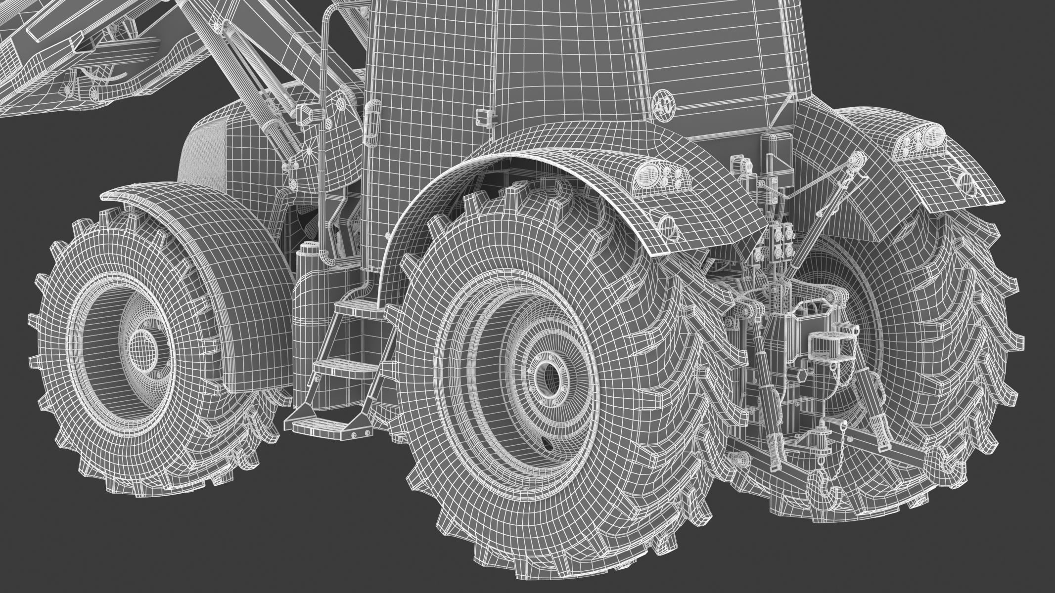 Claas Arion 400 Tractor Version 2010 3D model_39