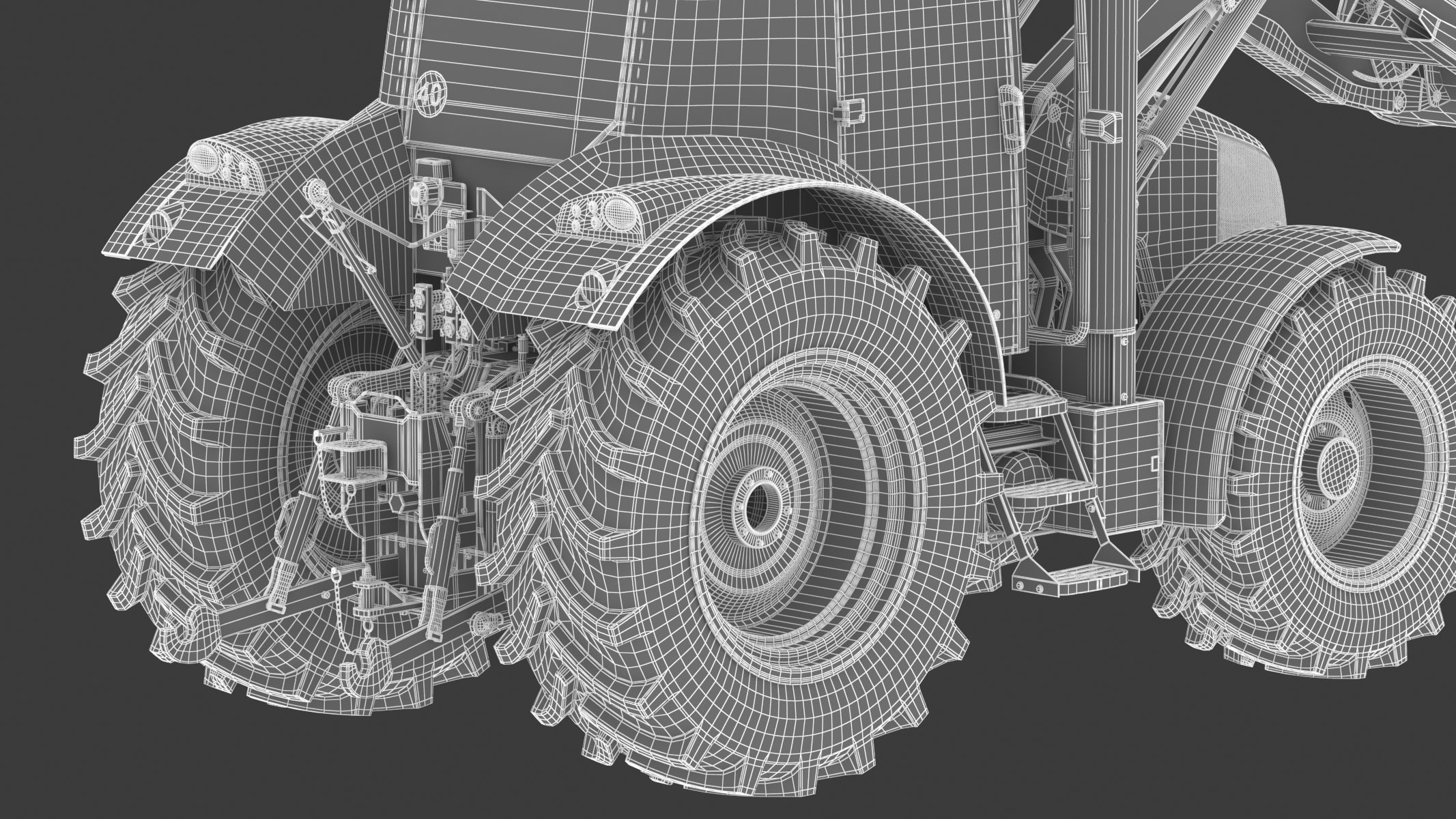 Claas Arion 400 Tractor Version 2010 3D model_37