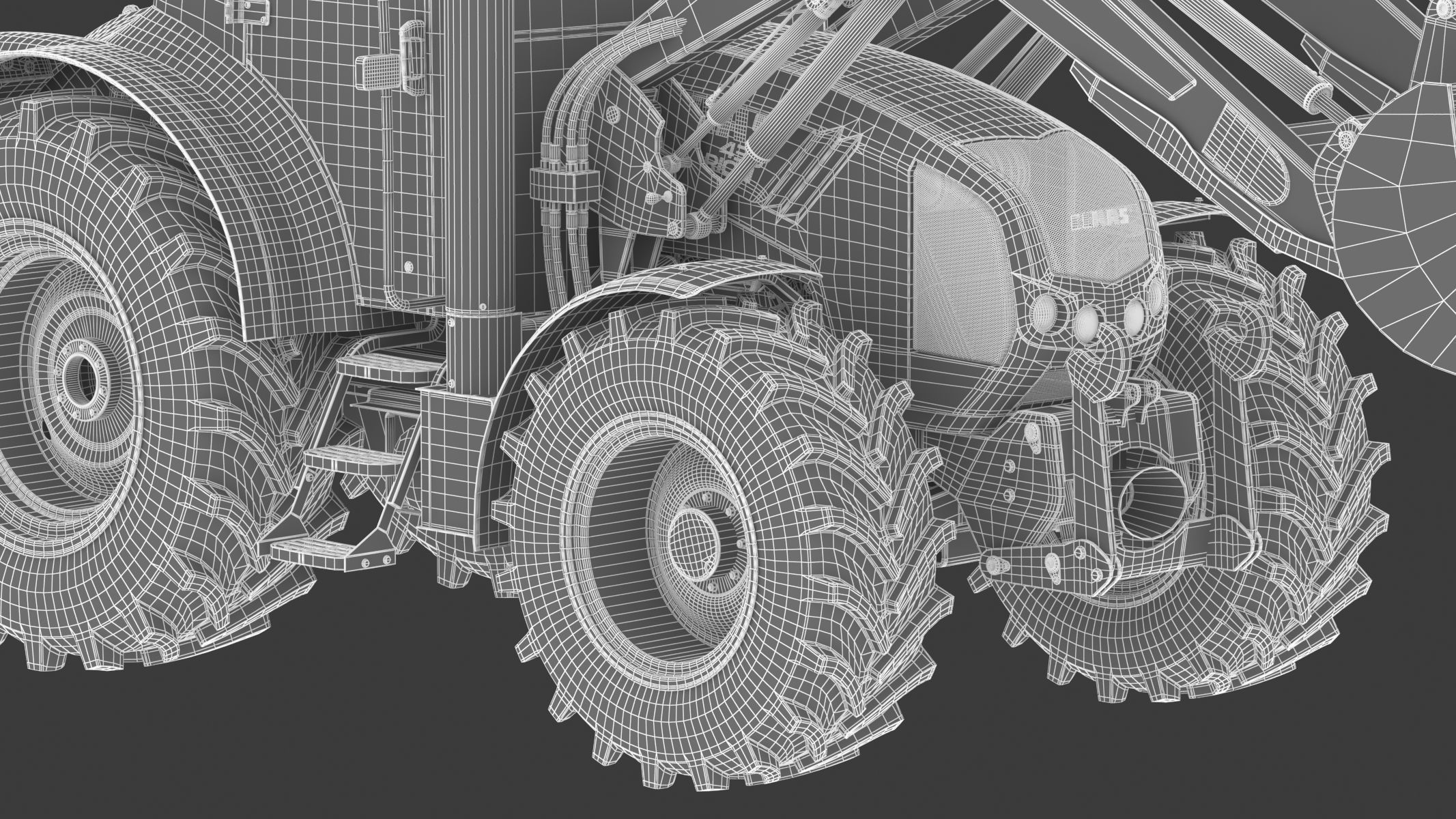 Claas Arion 400 Tractor Version 2010 3D model_35