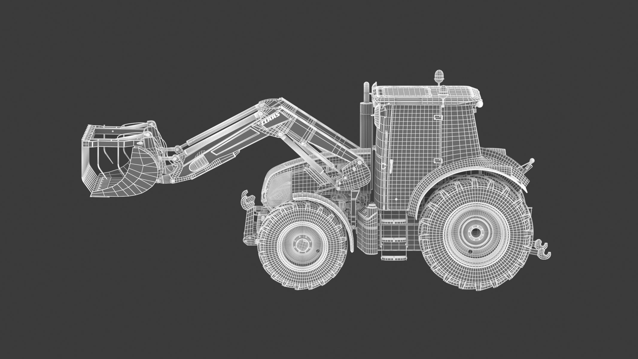 Claas Arion 400 Tractor Version 2010 3D model_22
