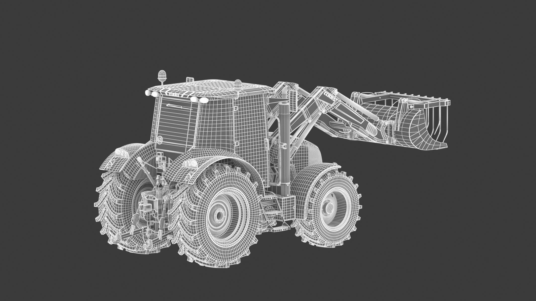 Claas Arion 400 Tractor Version 2010 3D model_27