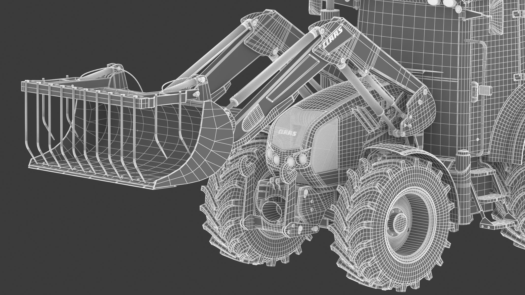 Claas Arion 400 Tractor Version 2010 3D model_33