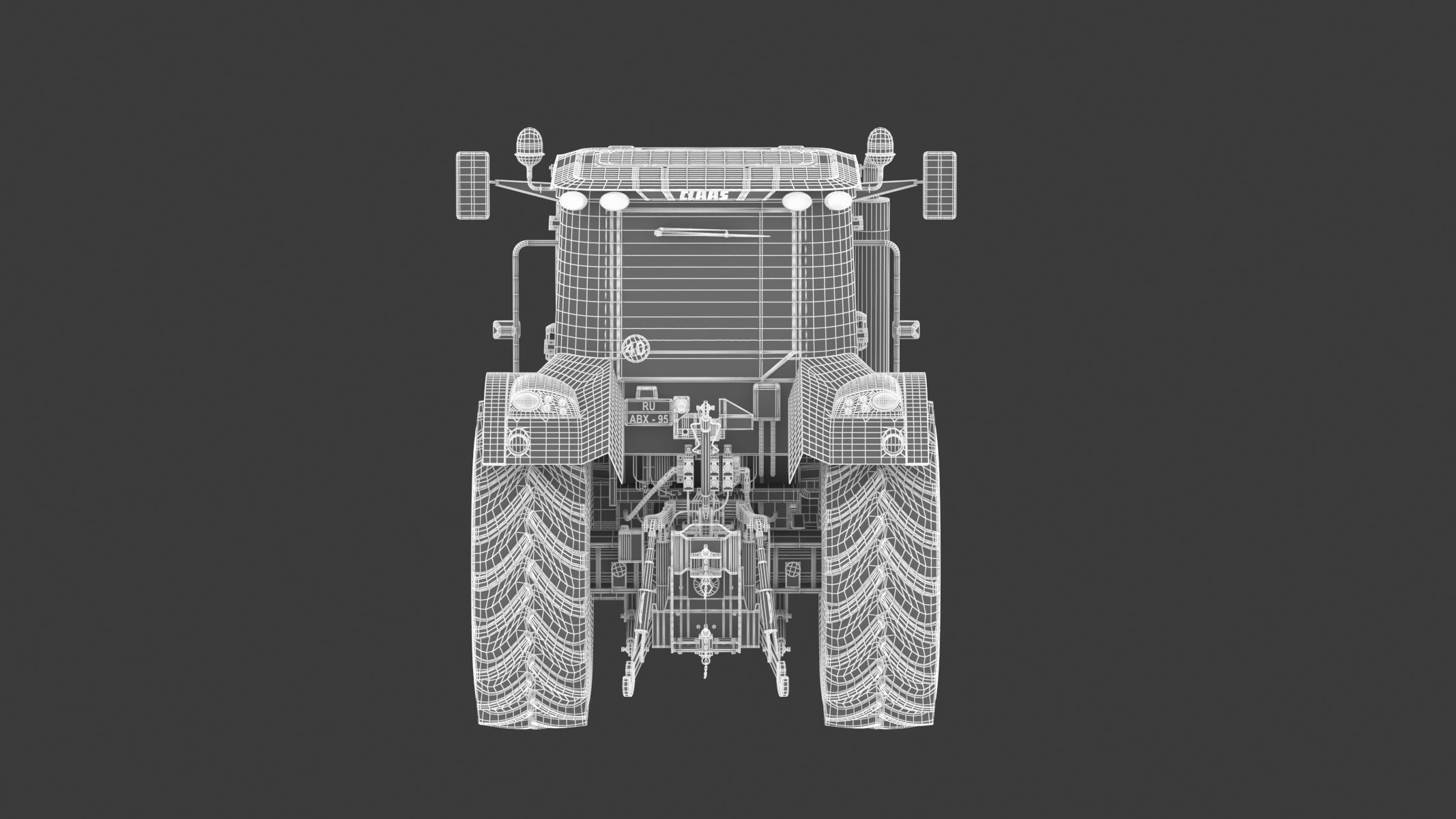 Claas Arion 400 Tractor Version 2010 3D model_28