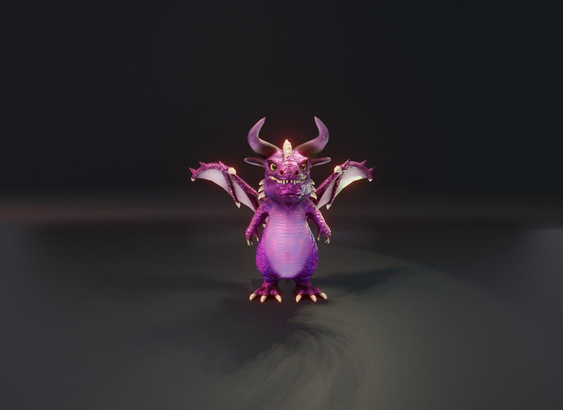 20 Stylized Dragons 3D Models Pack Low-poly 3D model_114