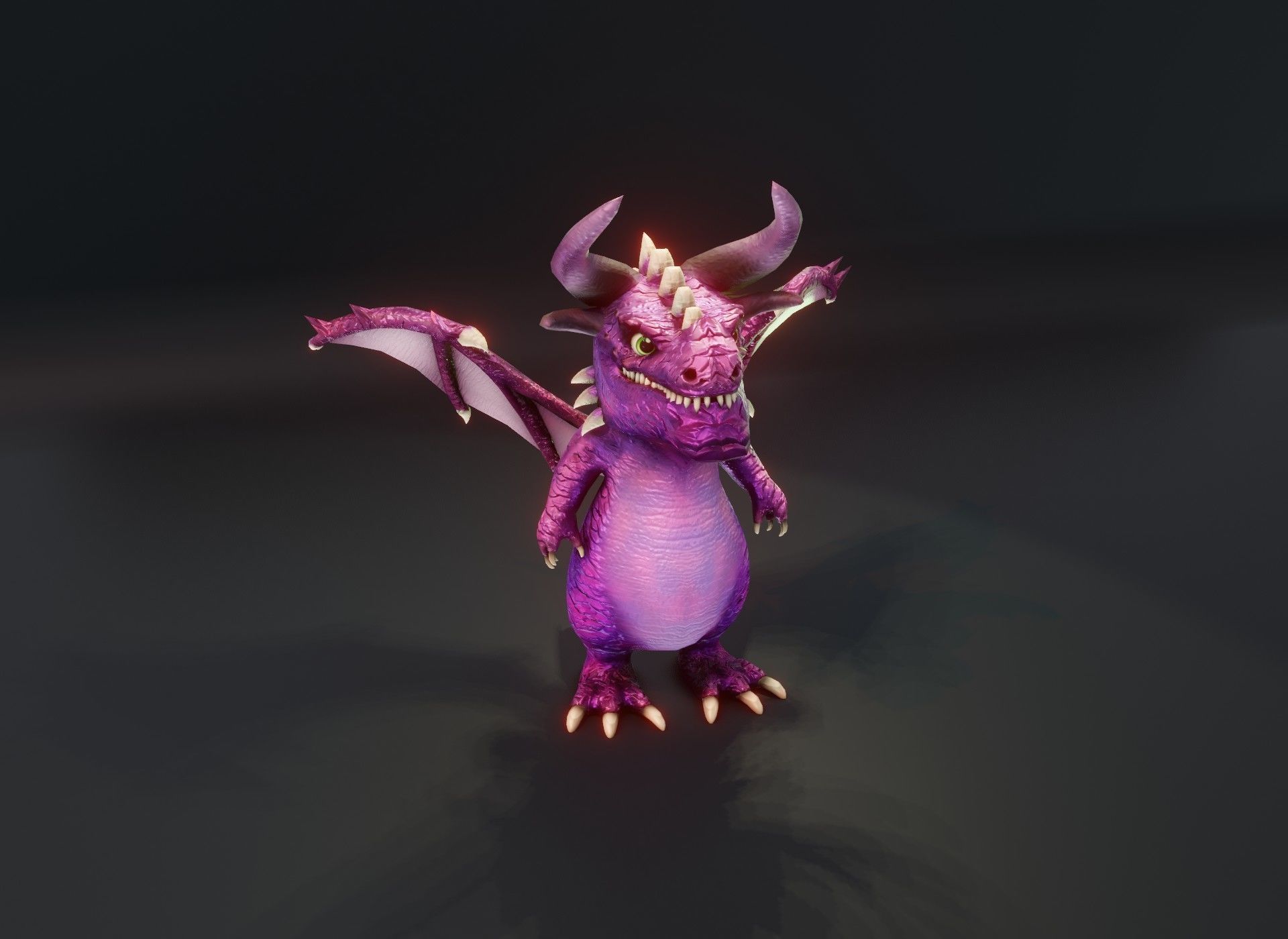 20 Stylized Dragons 3D Models Pack Low-poly 3D model_110