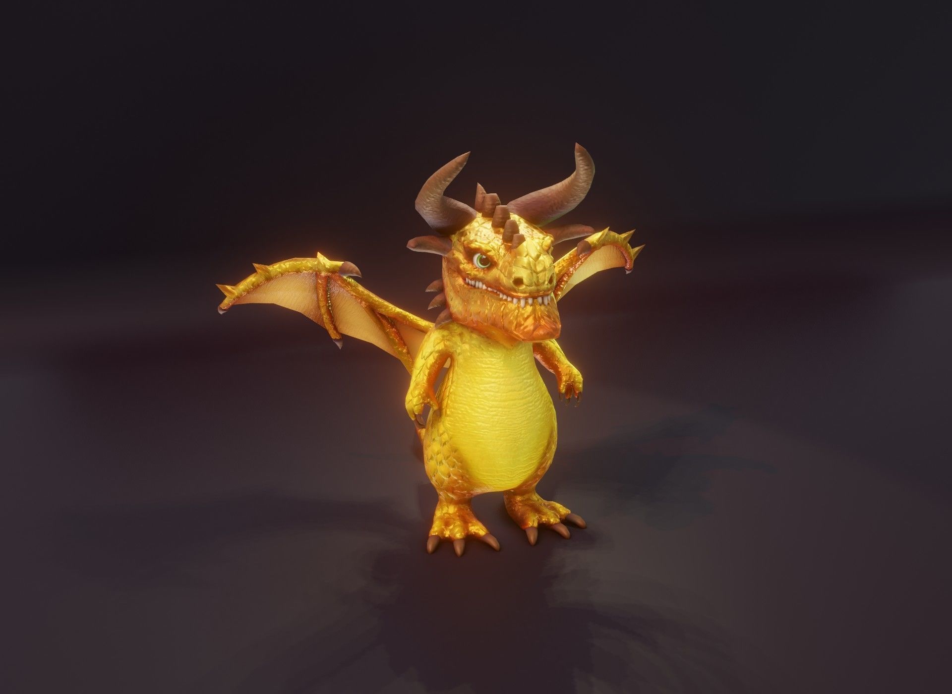 20 Stylized Dragons 3D Models Pack Low-poly 3D model_125
