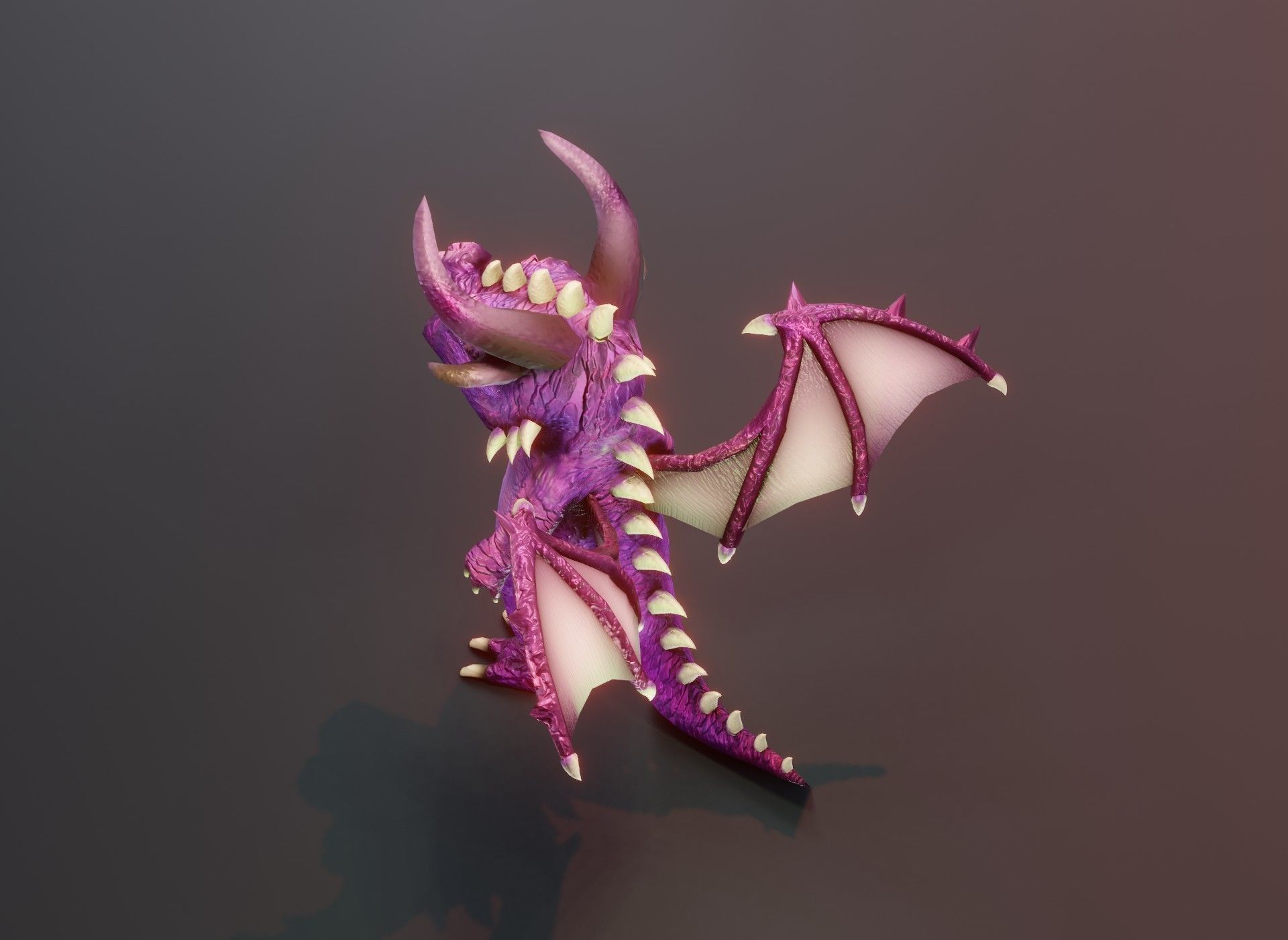 20 Stylized Dragons 3D Models Pack Low-poly 3D model_113