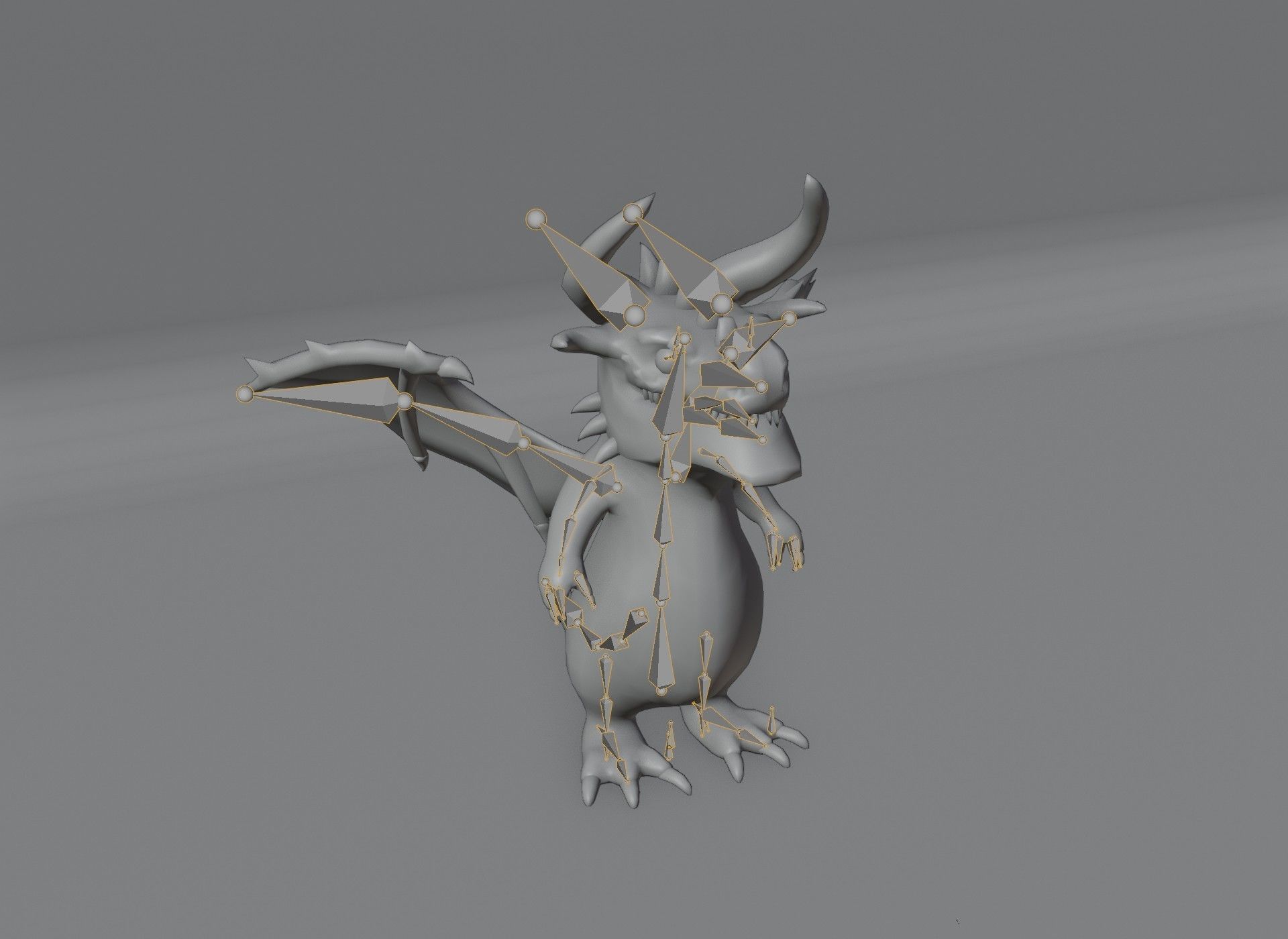 20 Stylized Dragons 3D Models Pack Low-poly 3D model_131