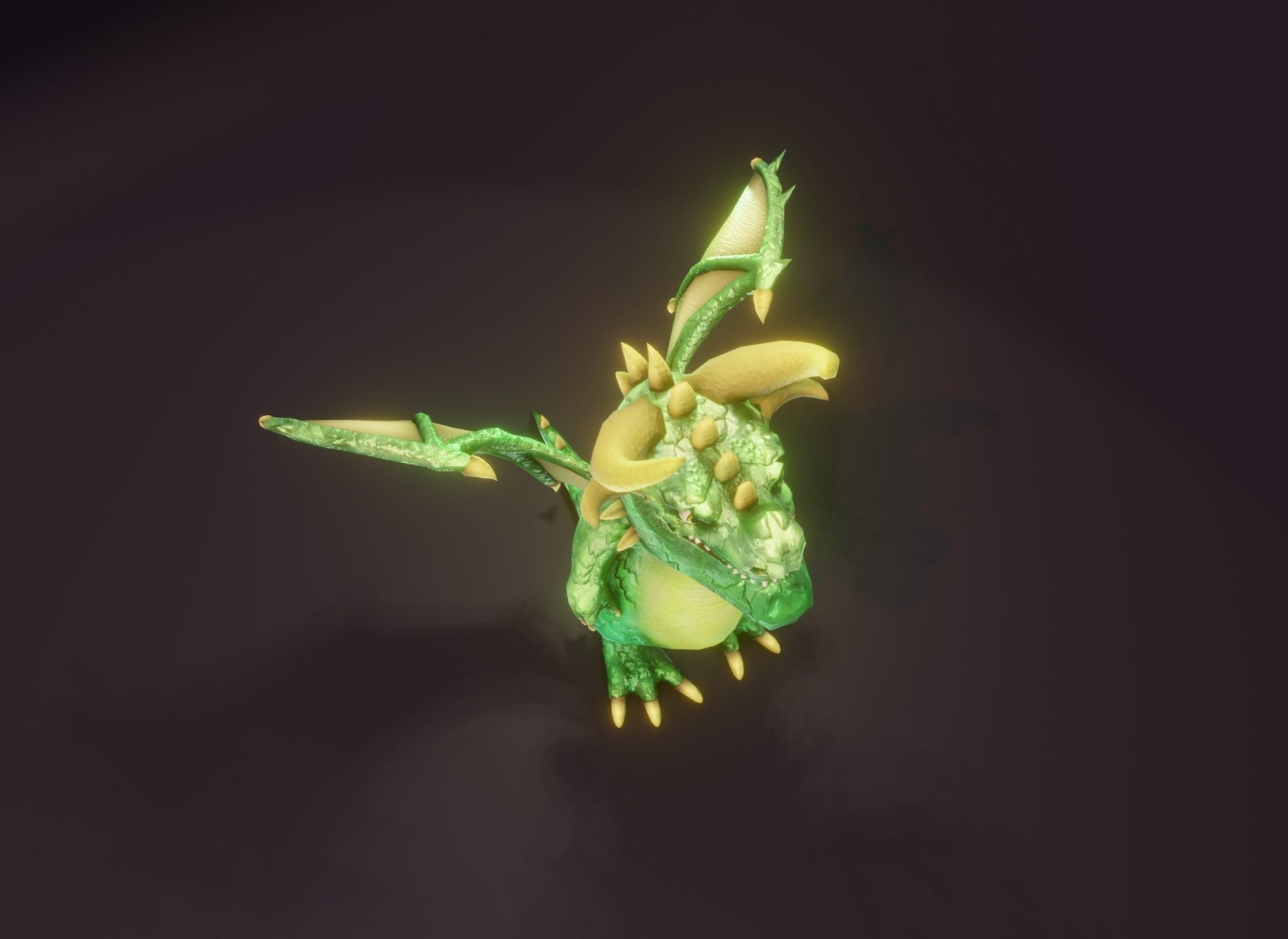 20 Stylized Dragons 3D Models Pack Low-poly 3D model_117