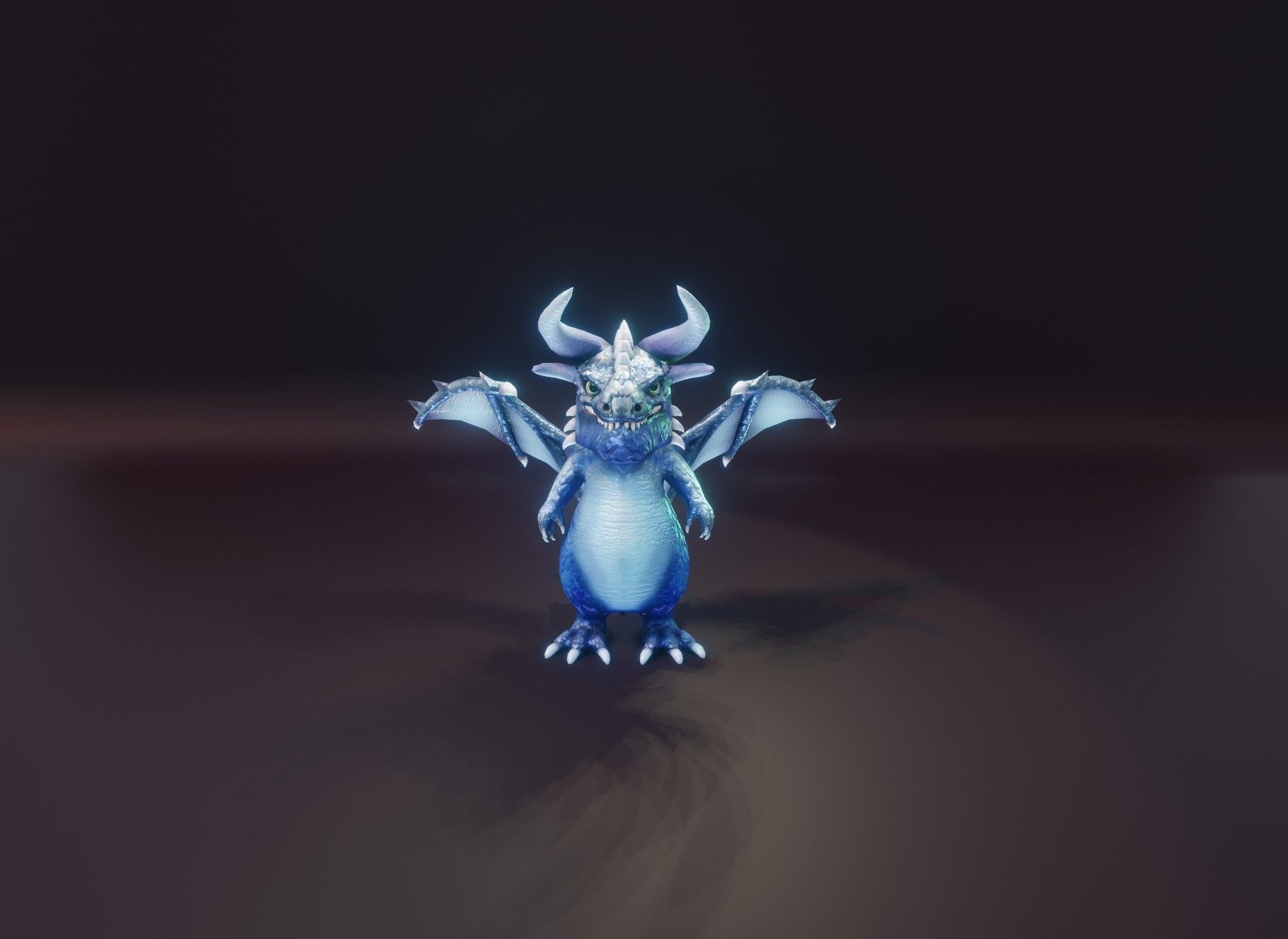 20 Stylized Dragons 3D Models Pack Low-poly 3D model_121