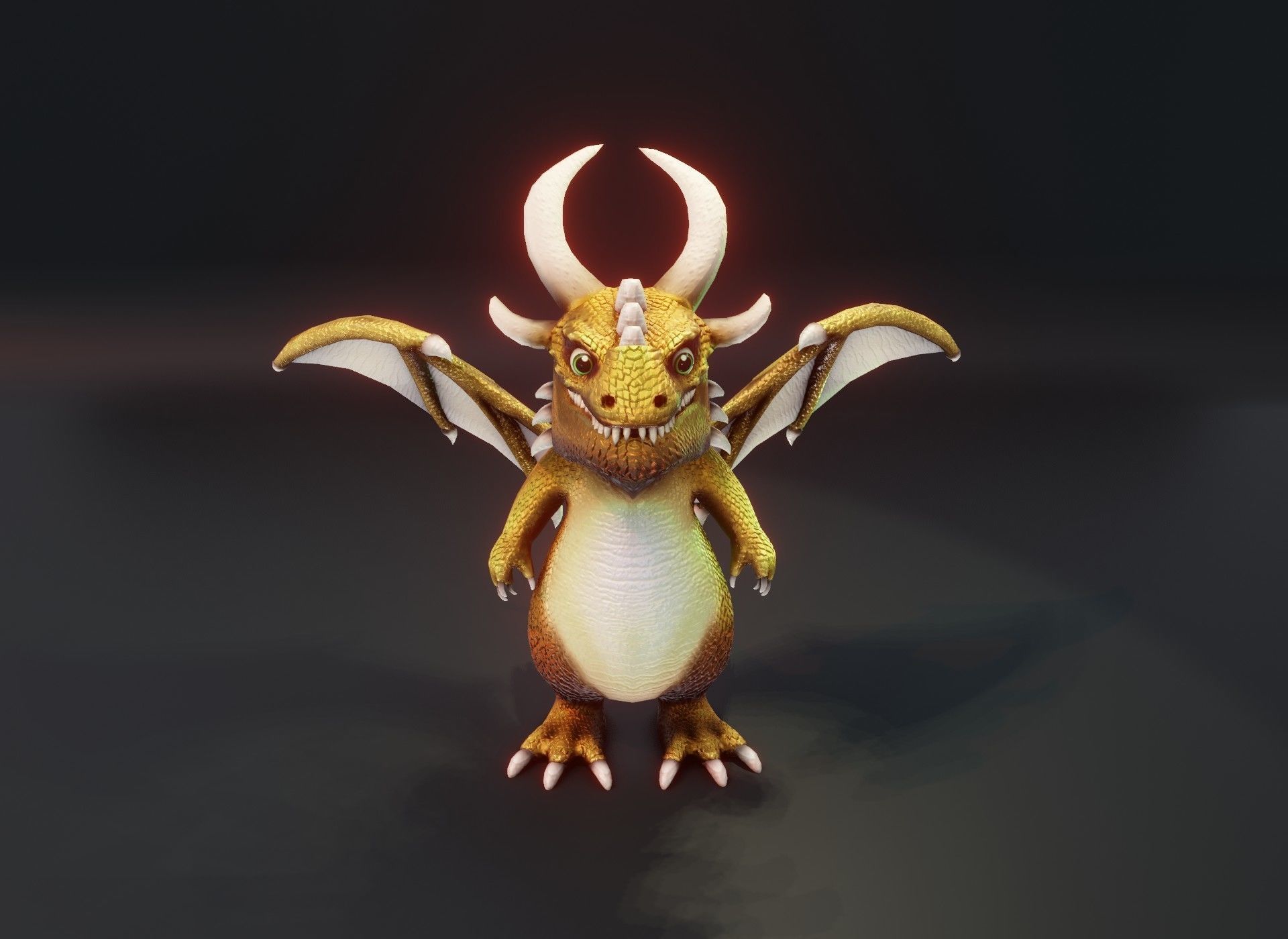 20 Stylized Dragons 3D Models Pack Low-poly 3D model_69