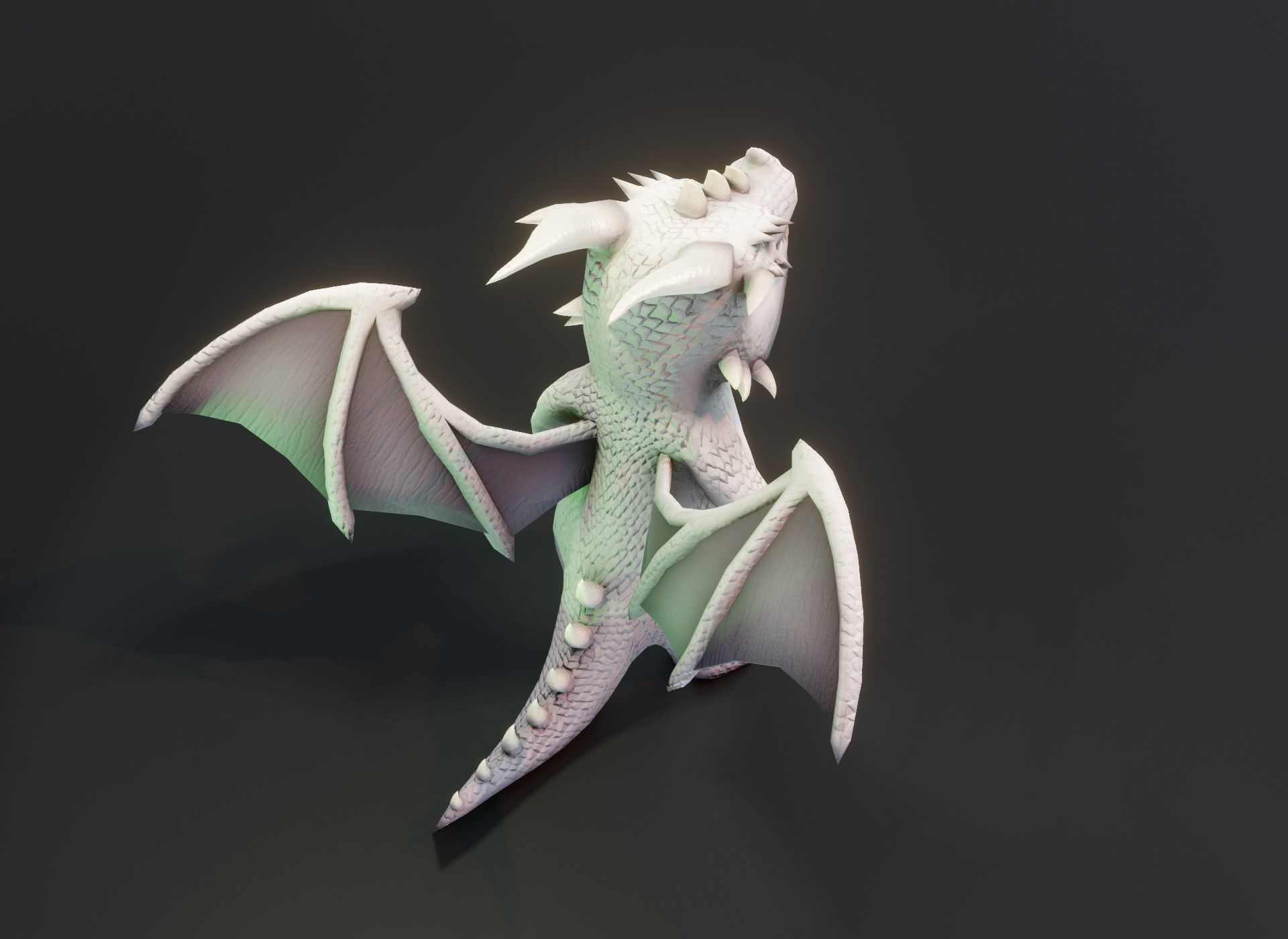 20 Stylized Dragons 3D Models Pack Low-poly 3D model_44