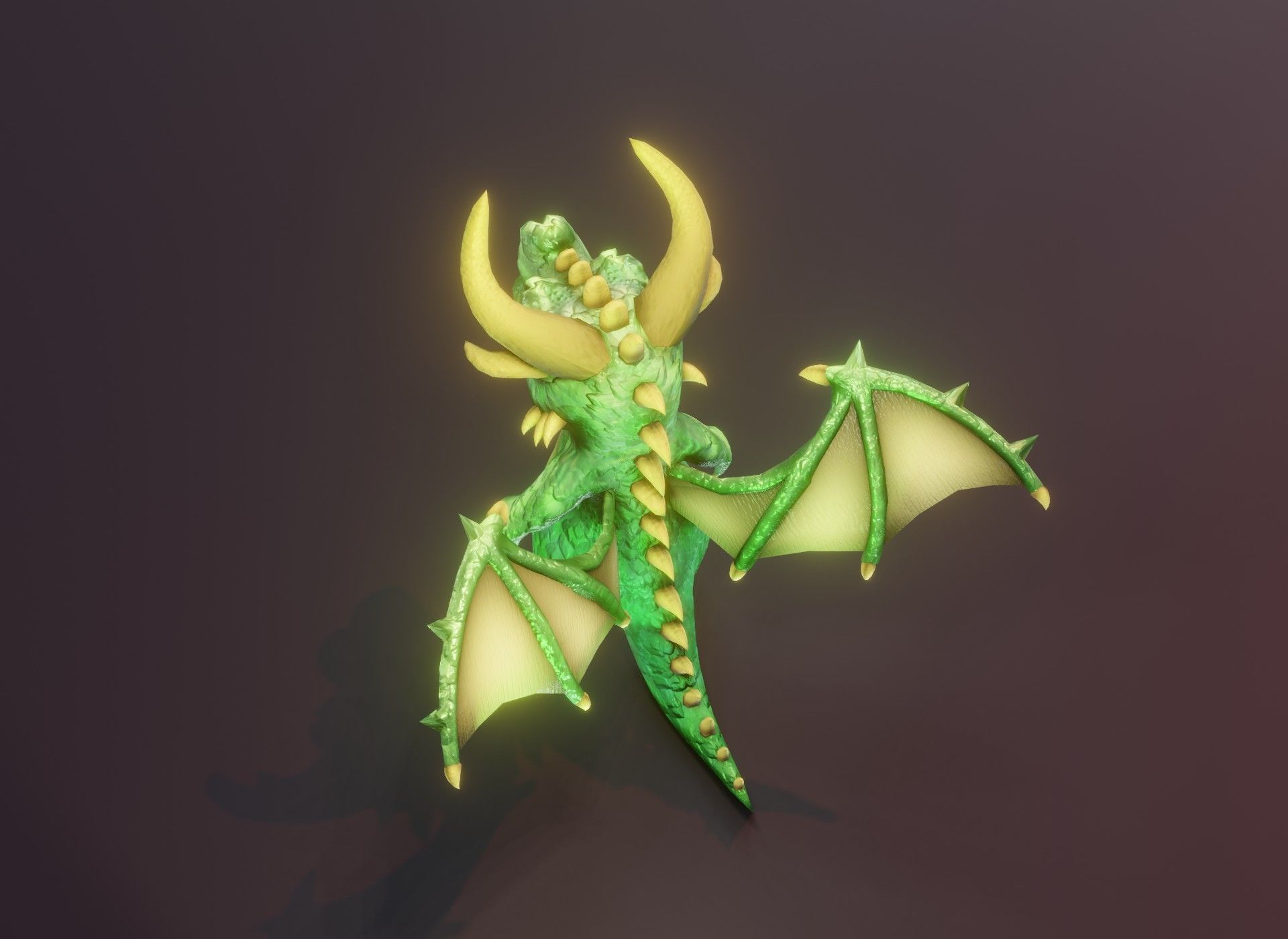 20 Stylized Dragons 3D Models Pack Low-poly 3D model_118