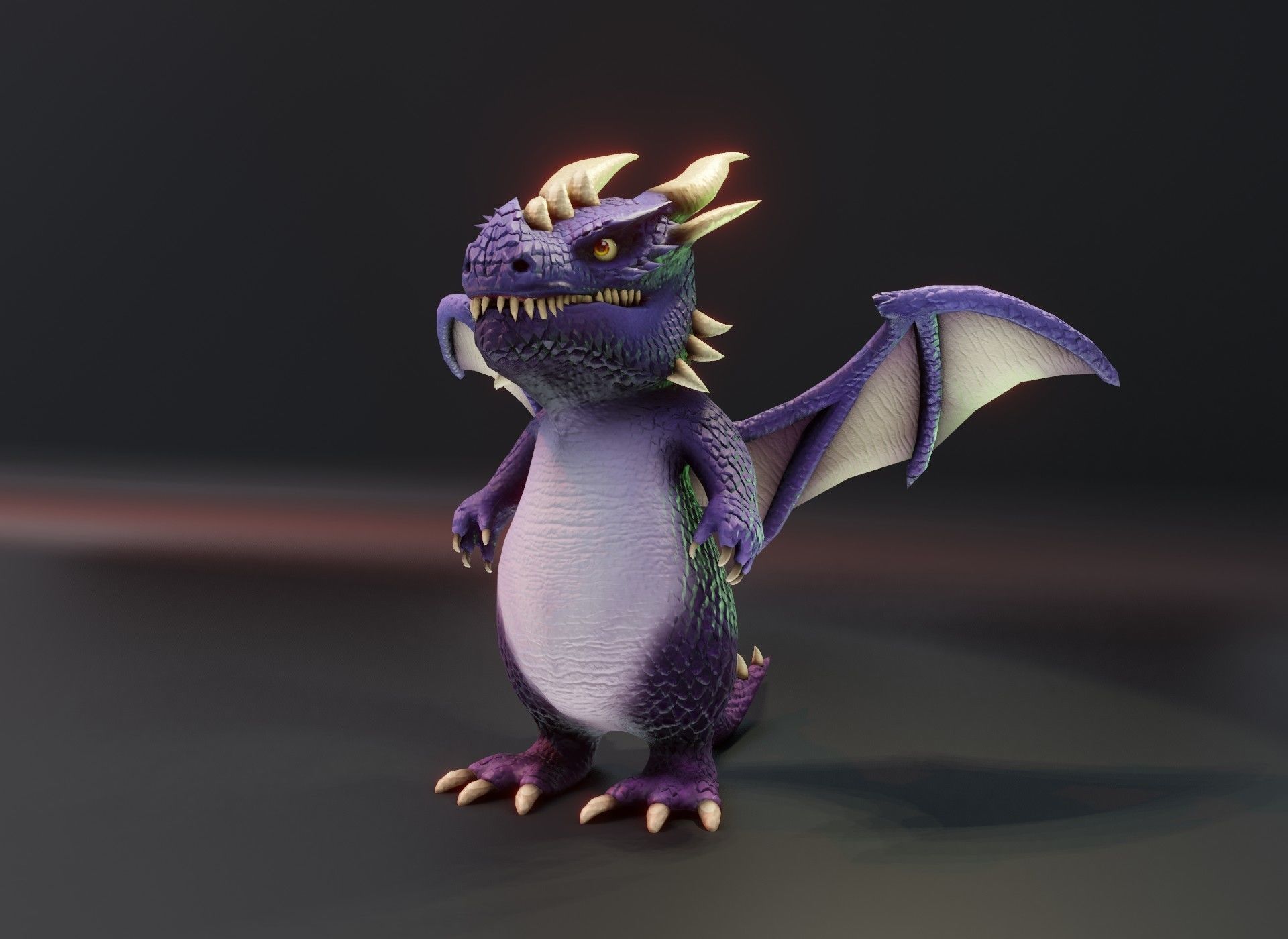 20 Stylized Dragons 3D Models Pack Low-poly 3D model_63