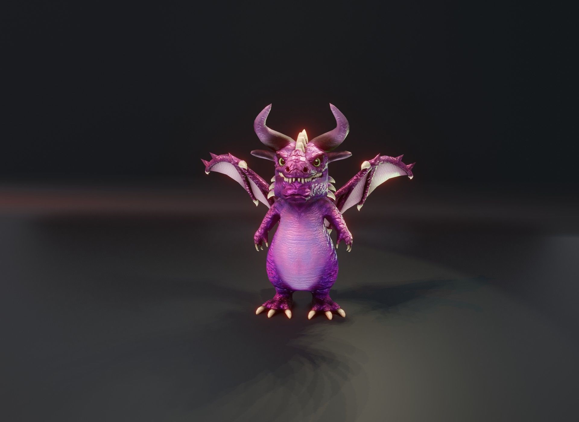 20 Stylized Dragons 3D Models Pack Low-poly 3D model_111