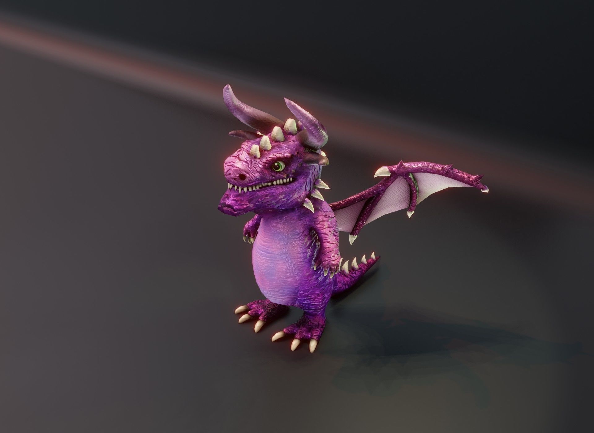 20 Stylized Dragons 3D Models Pack Low-poly 3D model_112