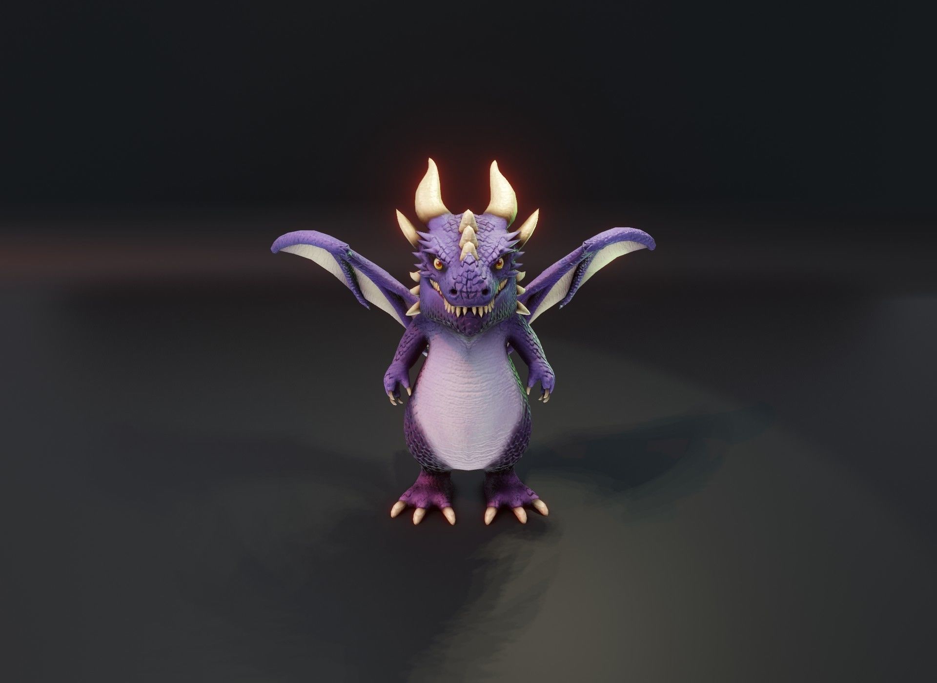 20 Stylized Dragons 3D Models Pack Low-poly 3D model_62