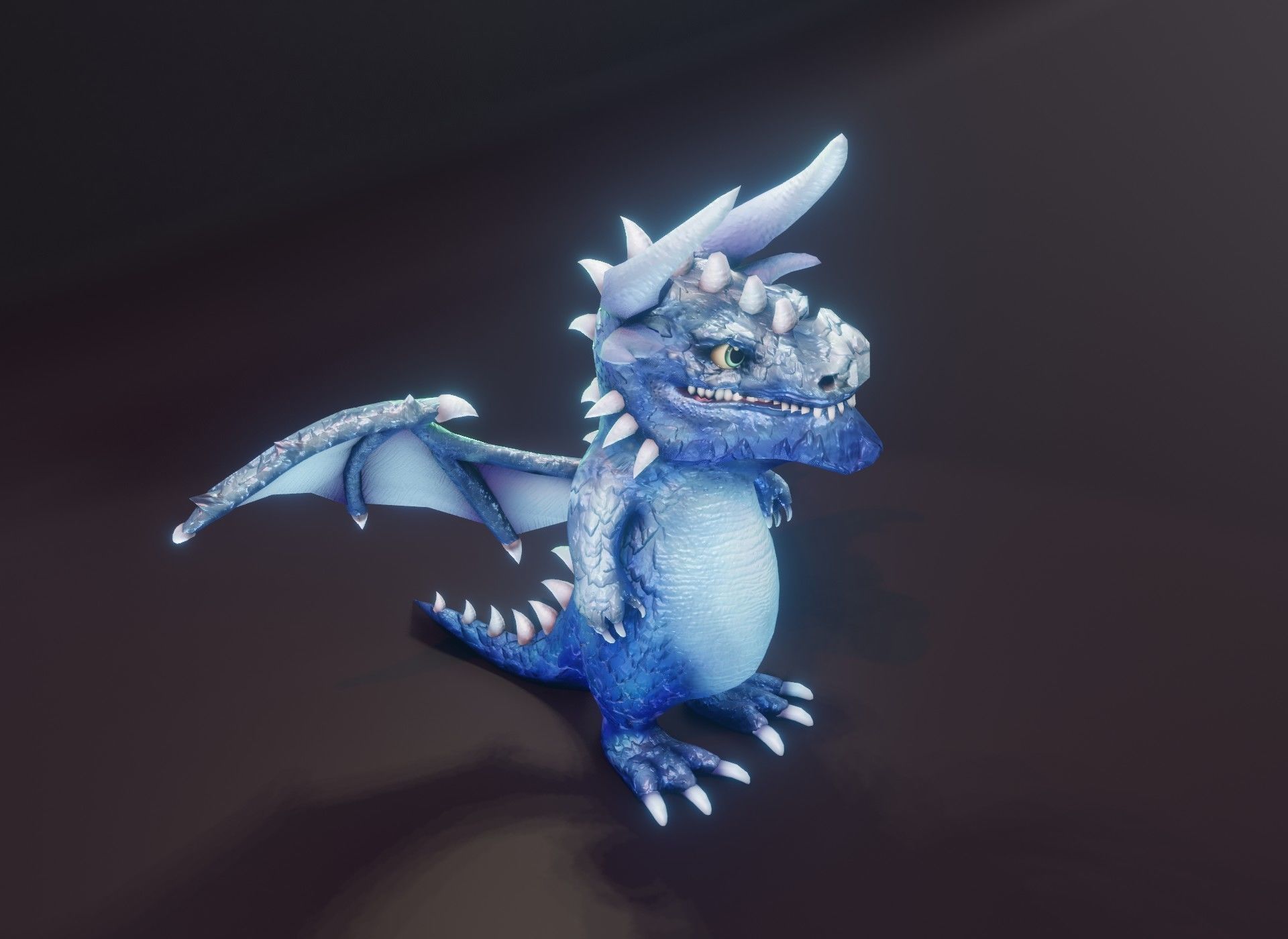 20 Stylized Dragons 3D Models Pack Low-poly 3D model_122