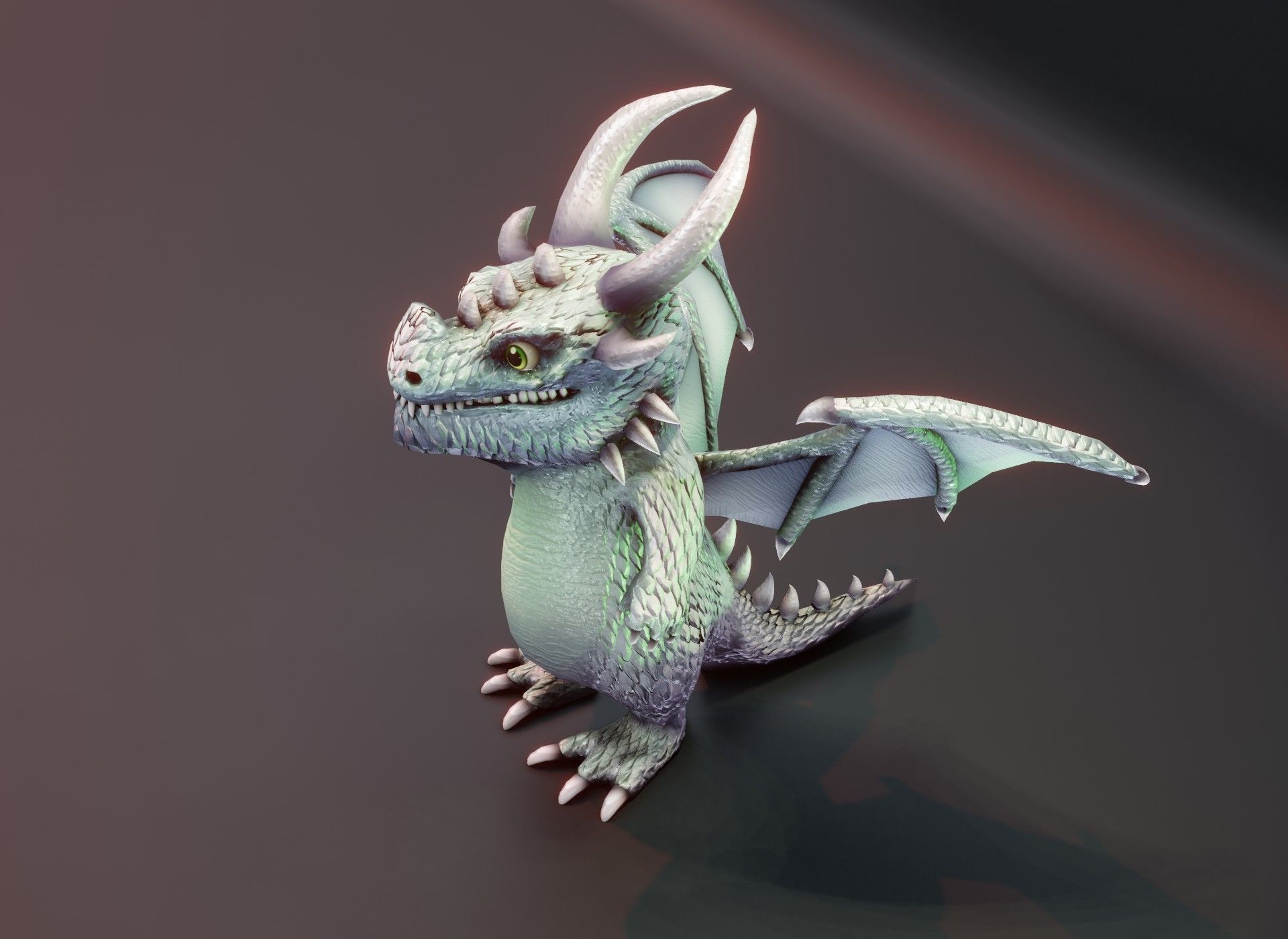 20 Stylized Dragons 3D Models Pack Low-poly 3D model_86