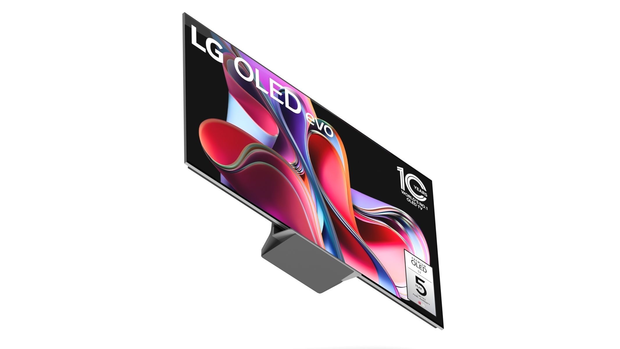 LG G3 83 Inch OLED Evo TV With Self Lit OLED Pixels 3D model_9