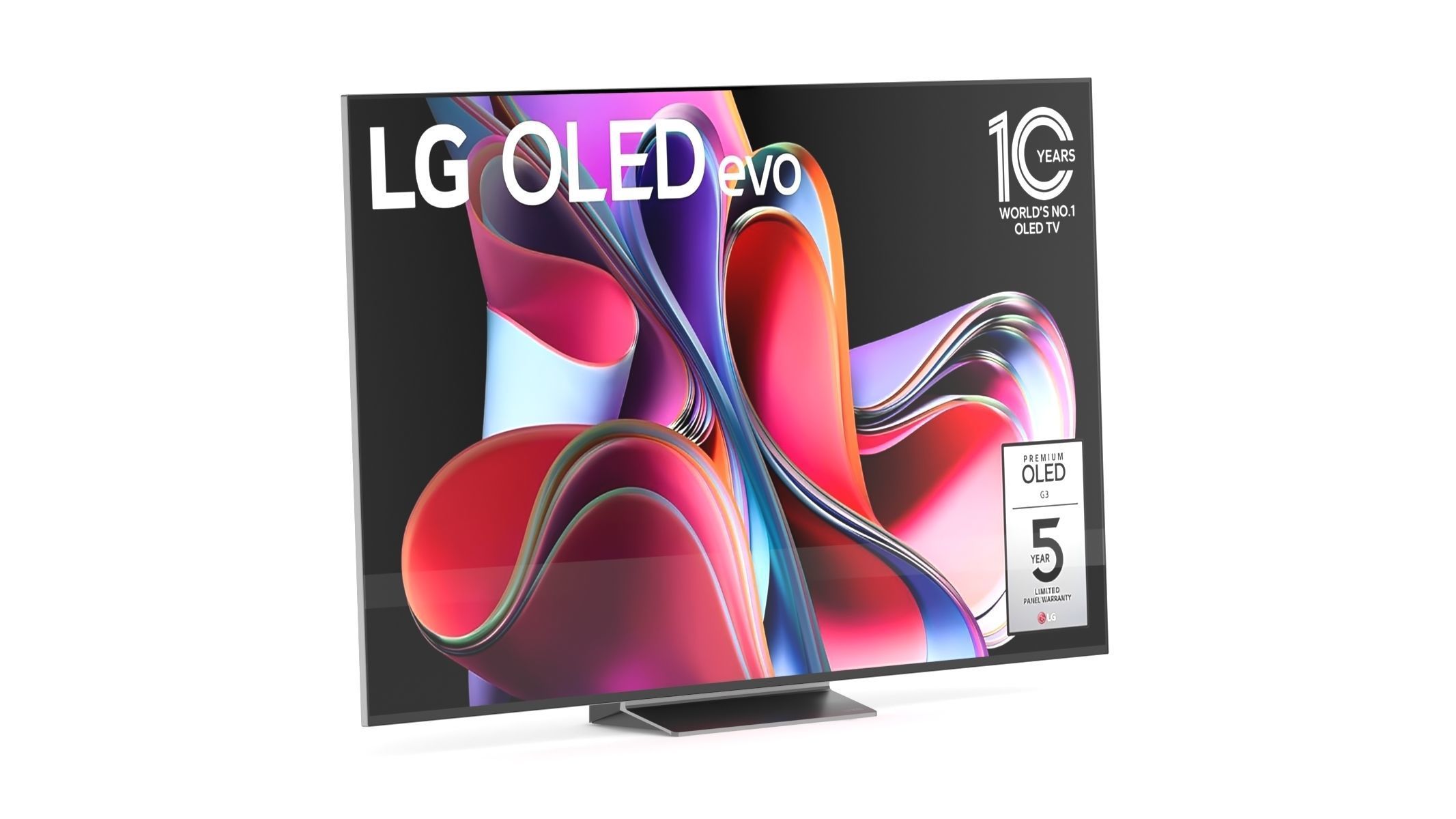 LG G3 83 Inch OLED Evo TV With Self Lit OLED Pixels 3D model_1