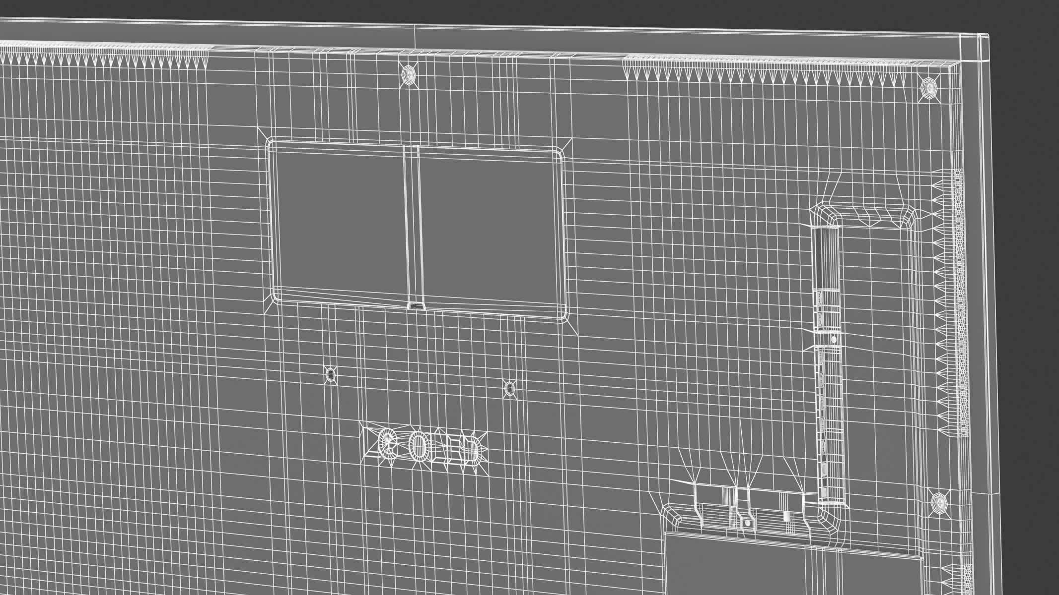 LG G3 83 Inch OLED Evo TV With Self Lit OLED Pixels 3D model_33