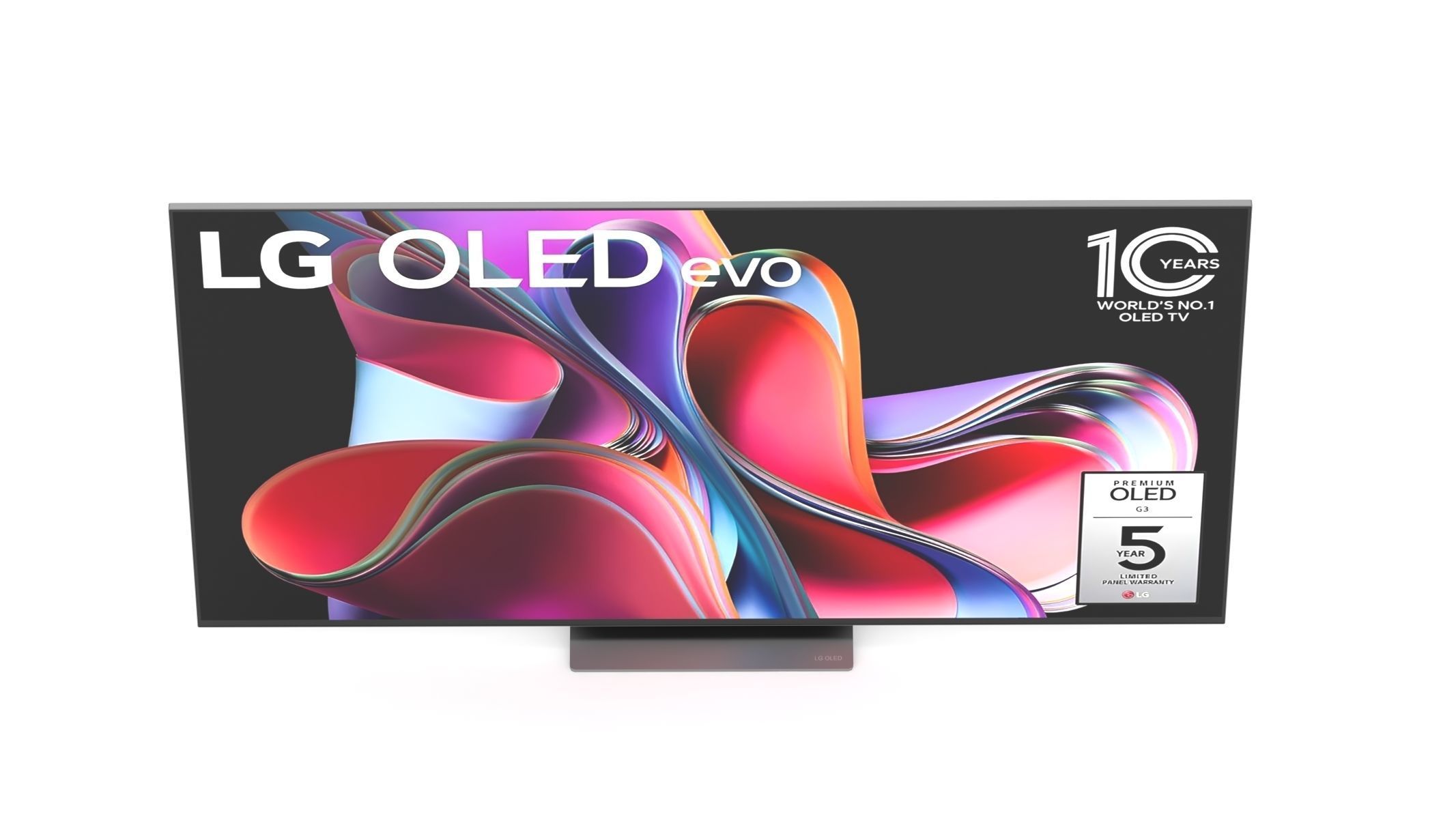 LG G3 83 Inch OLED Evo TV With Self Lit OLED Pixels 3D model_8