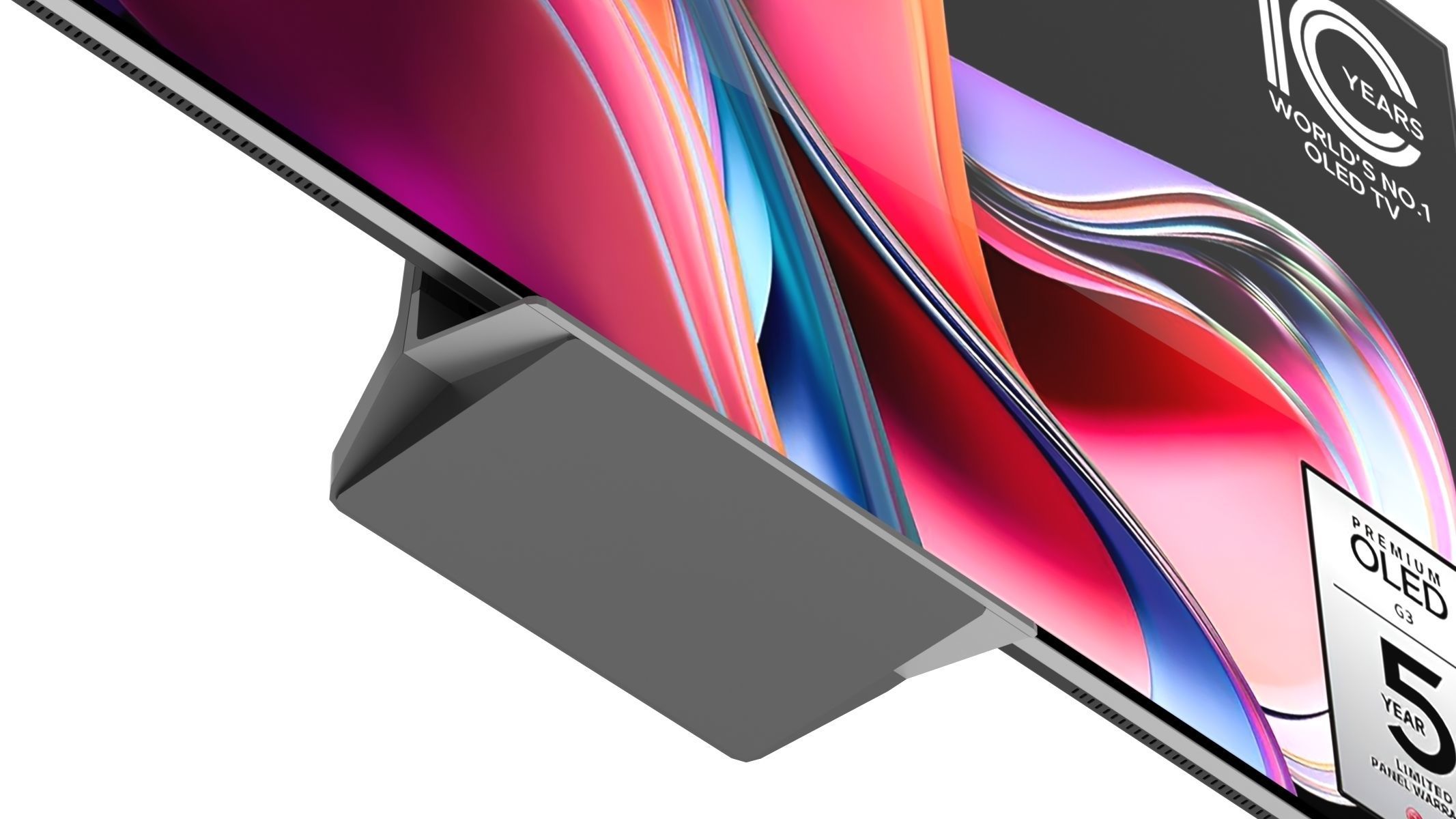 LG G3 83 Inch OLED Evo TV With Self Lit OLED Pixels 3D model_19