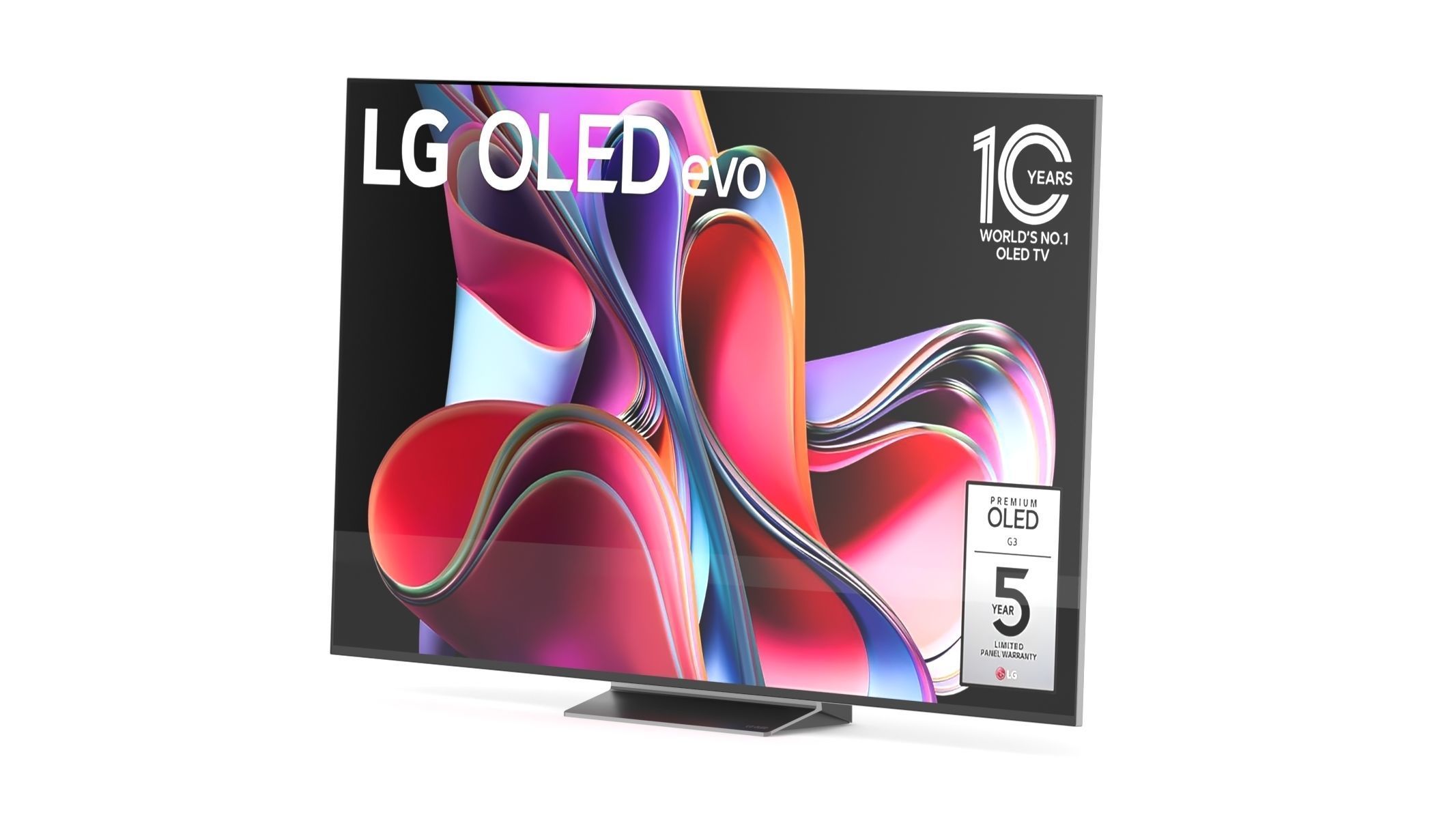 LG G3 83 Inch OLED Evo TV With Self Lit OLED Pixels 3D model_7