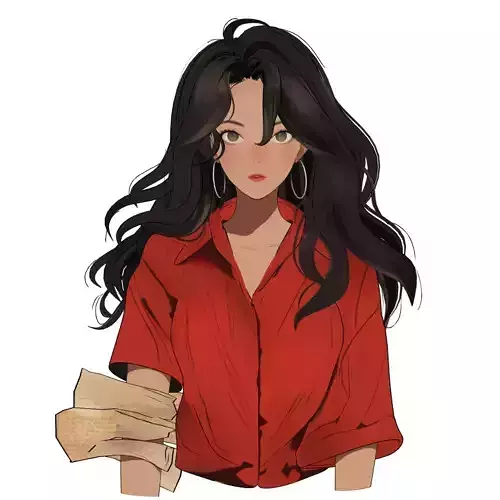 3d Anime character 3D model