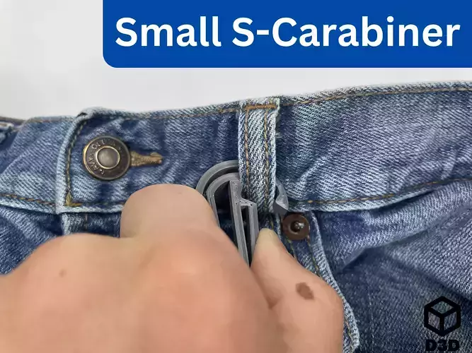 Small S-Carabiner V1 Free 3D print model