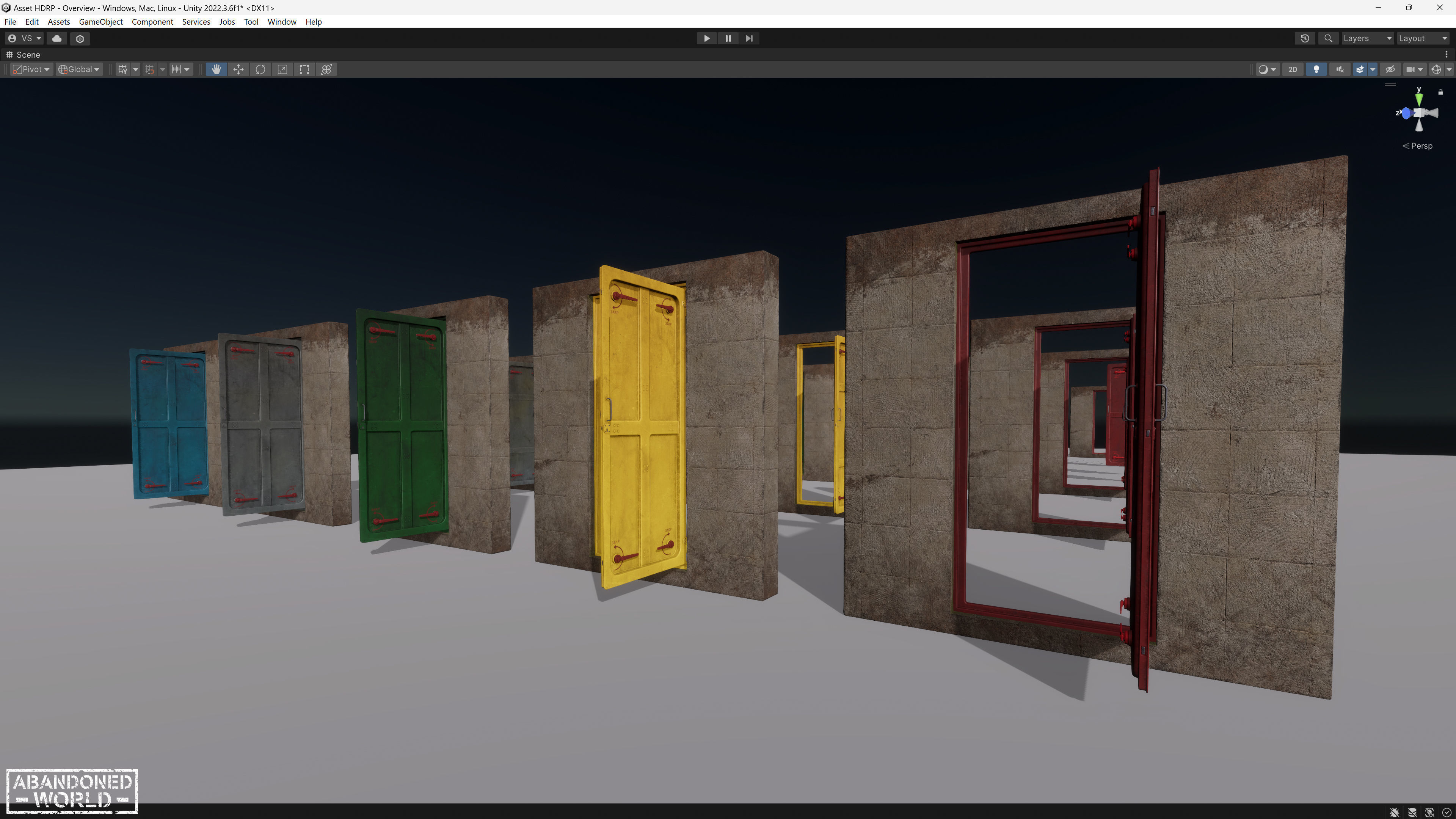 Hermetic Doors Low-poly 3D model_26