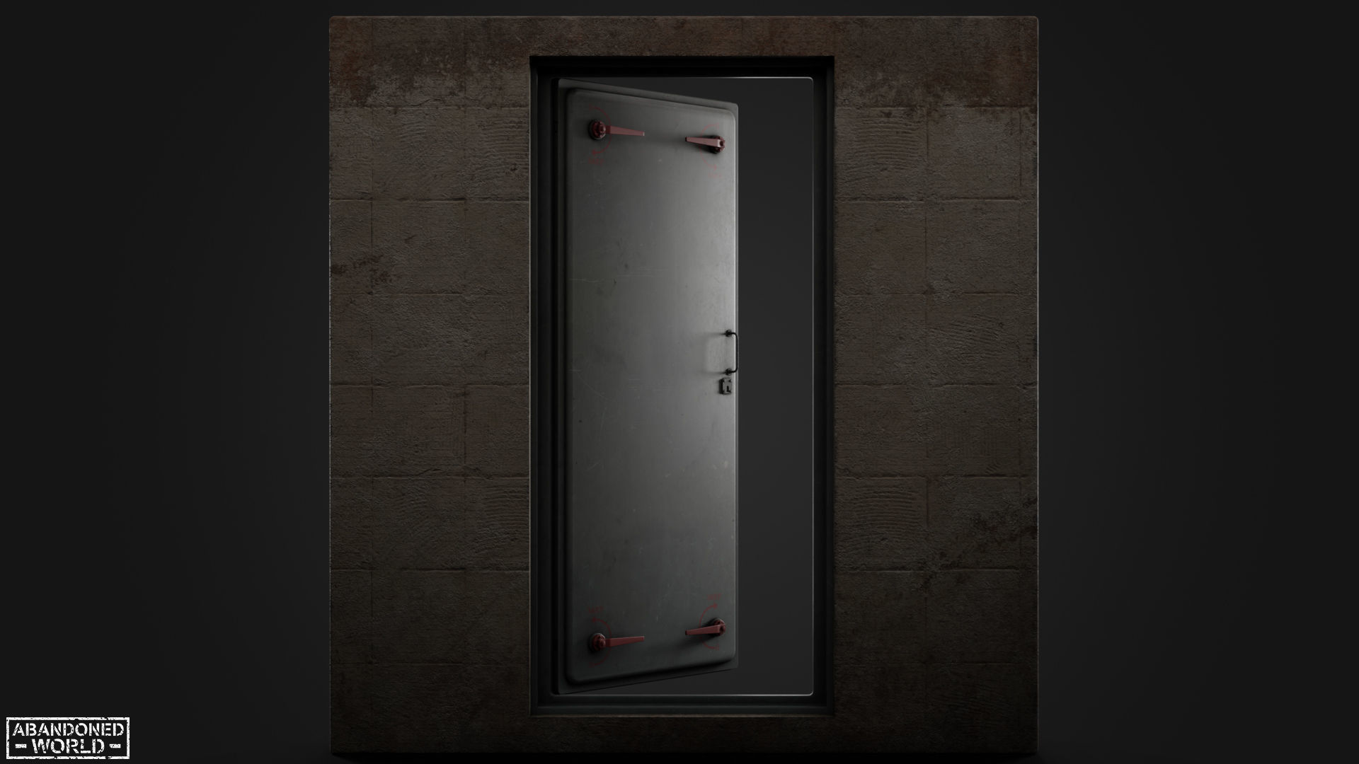 Hermetic Doors Low-poly 3D model_14