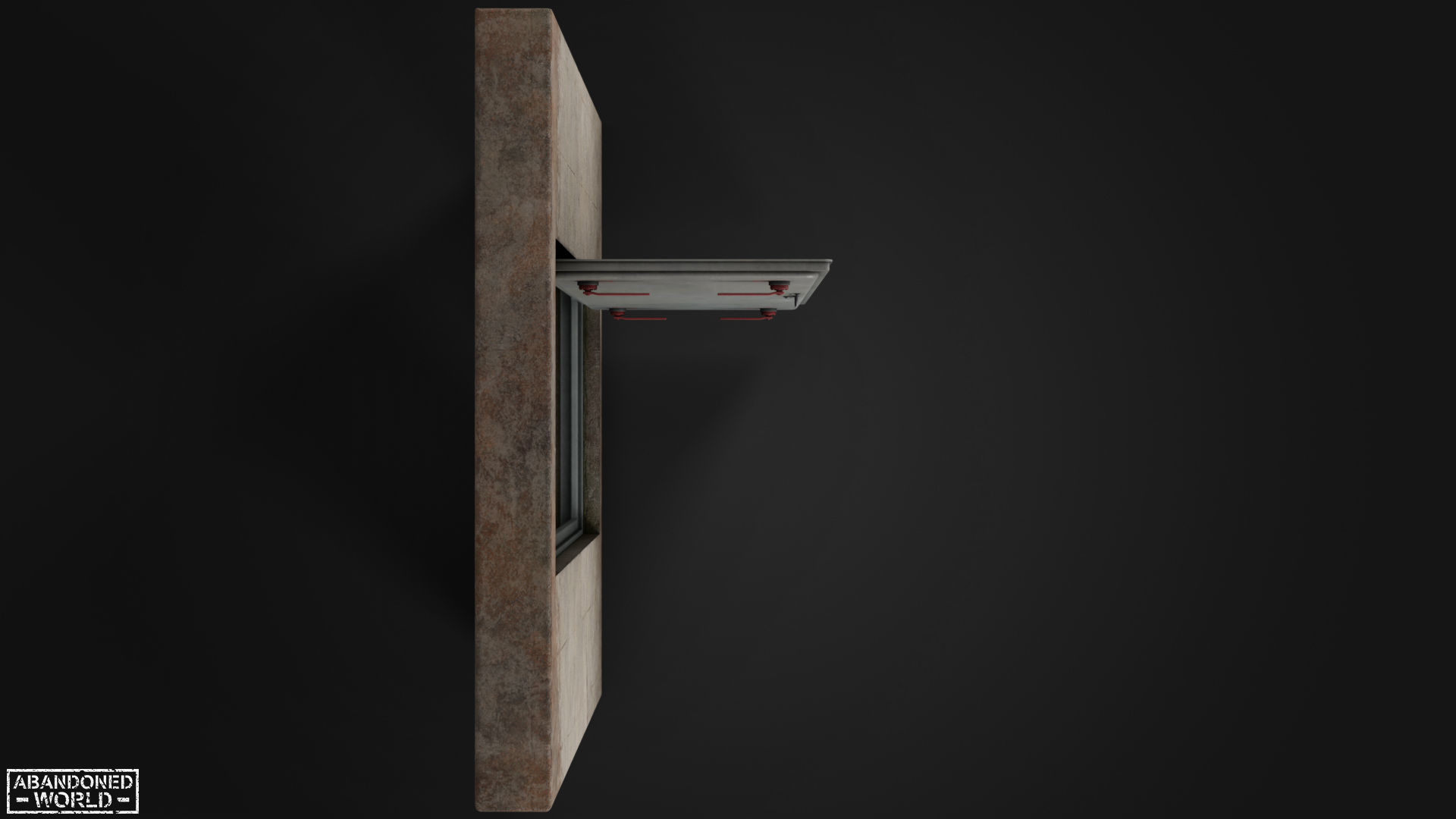 Hermetic Doors Low-poly 3D model_12