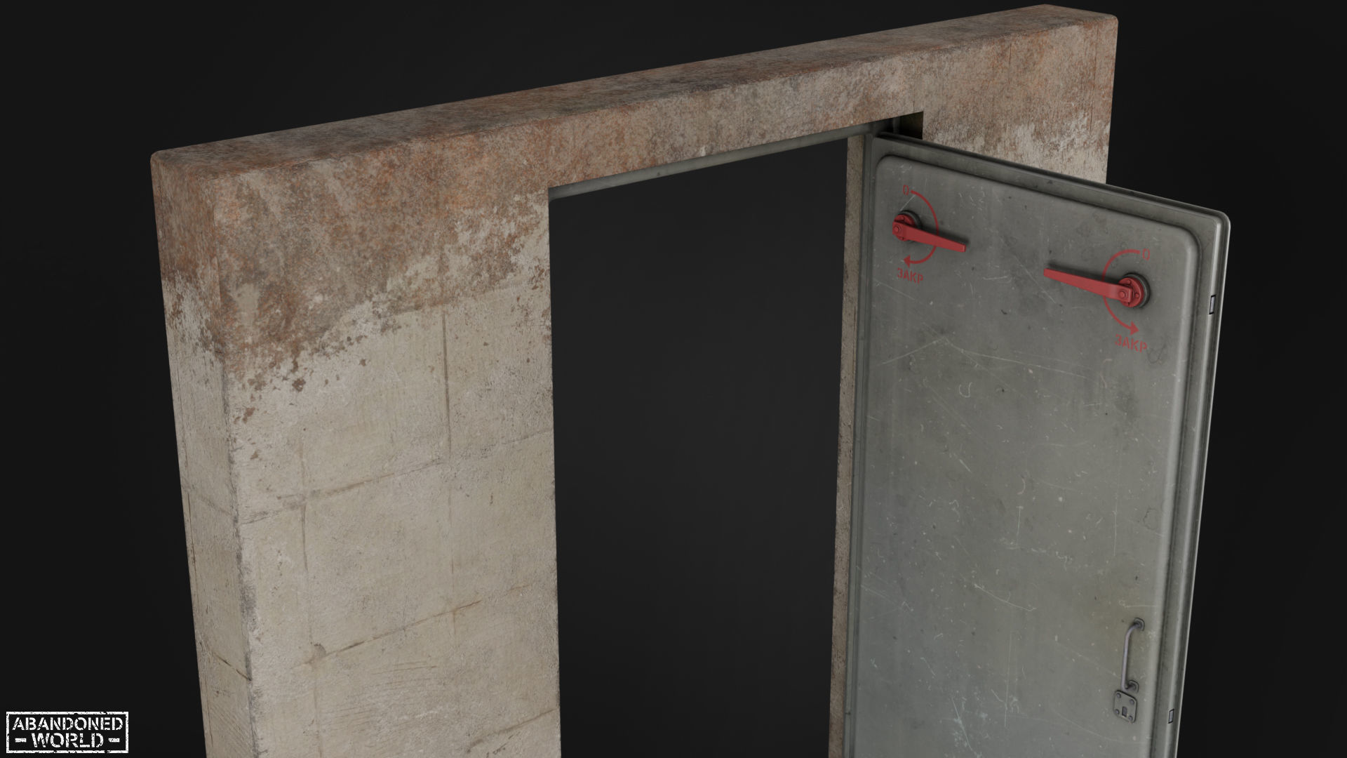 Hermetic Doors Low-poly 3D model_15