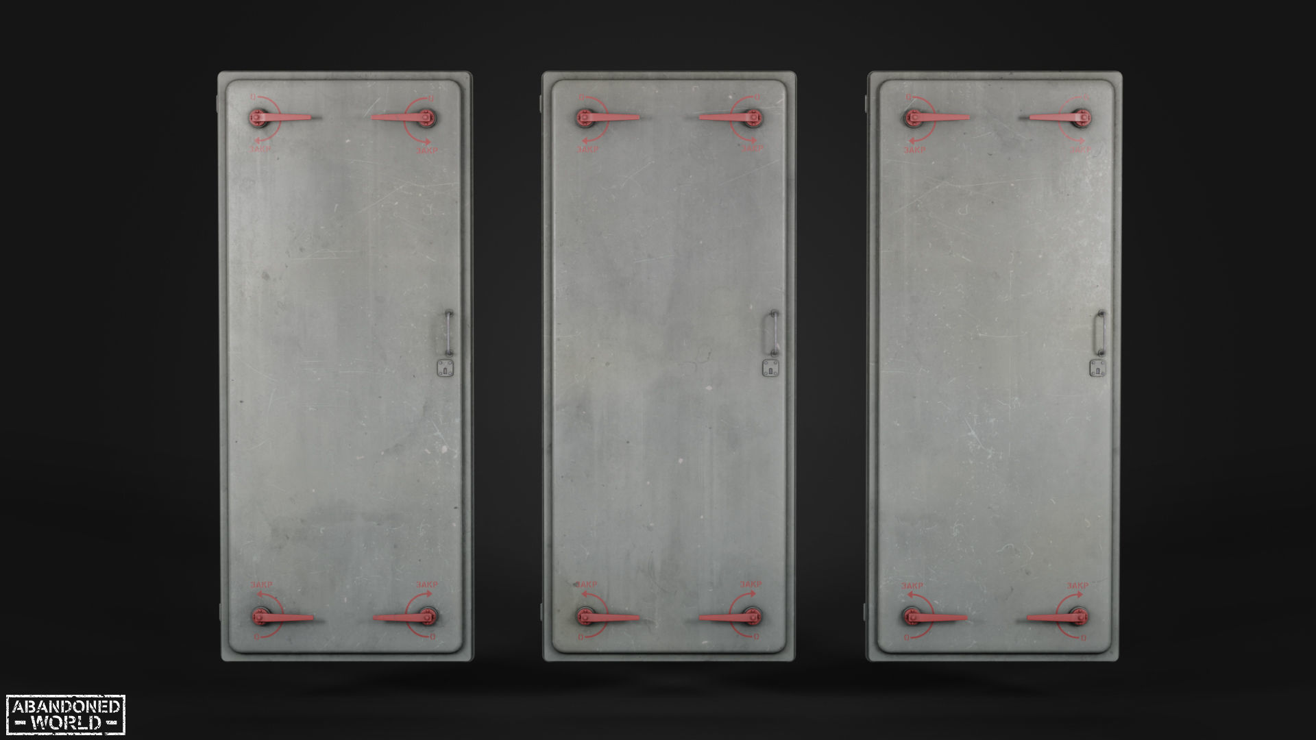 Hermetic Doors Low-poly 3D model_19