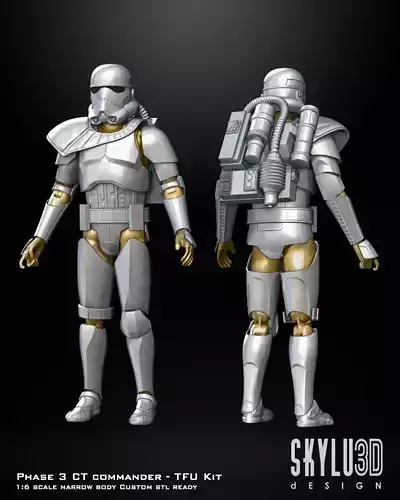 Phase 3 Clone Trooper - TFU One6 Scale Custom Kit 3D files