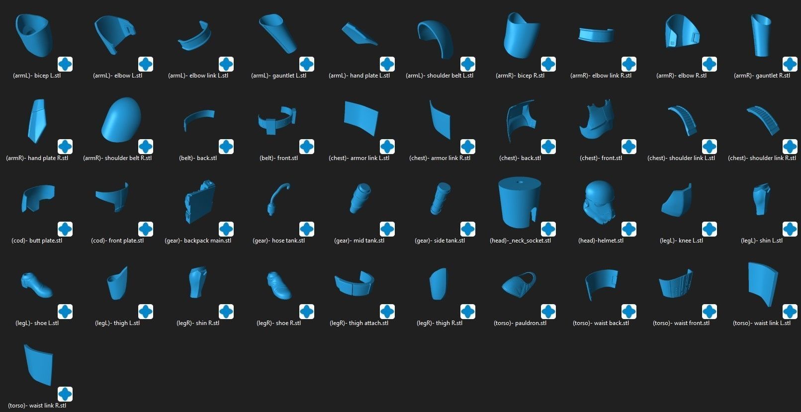 Phase 3 Clone Trooper - TFU One6 Scale Custom Kit 3D files 3D print model_1