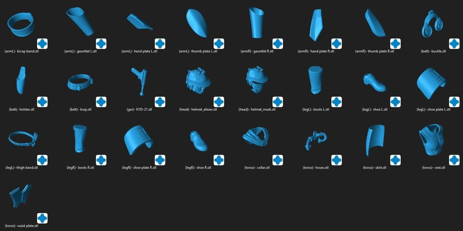 Zam Wesell One12 Scale Figure Custom 3D STL Files 3D print model_3