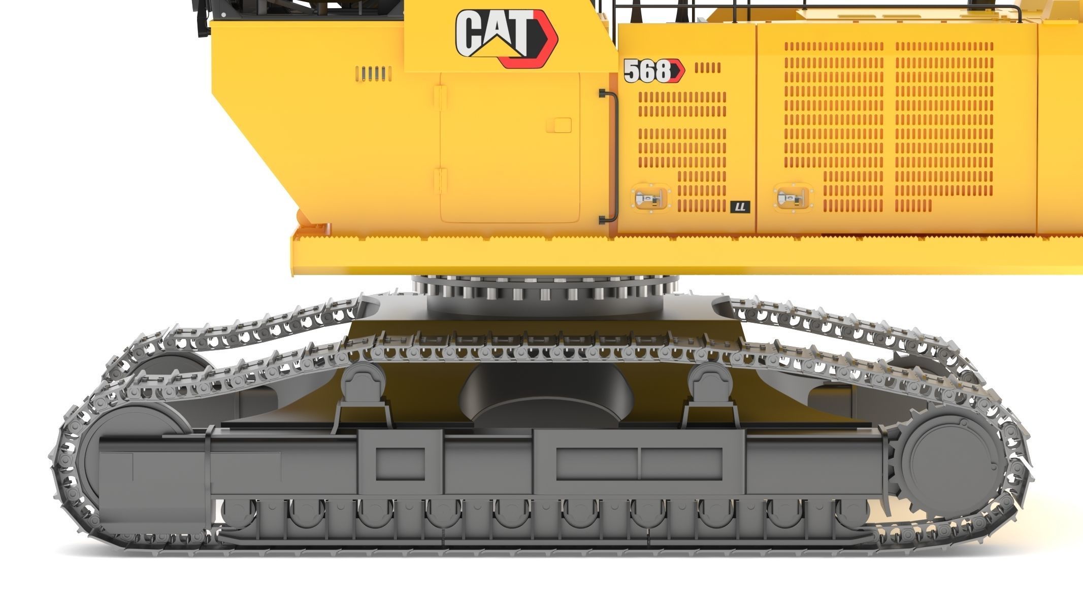 CAT FM568 General Forest And Log Loader Machine 3D model_10