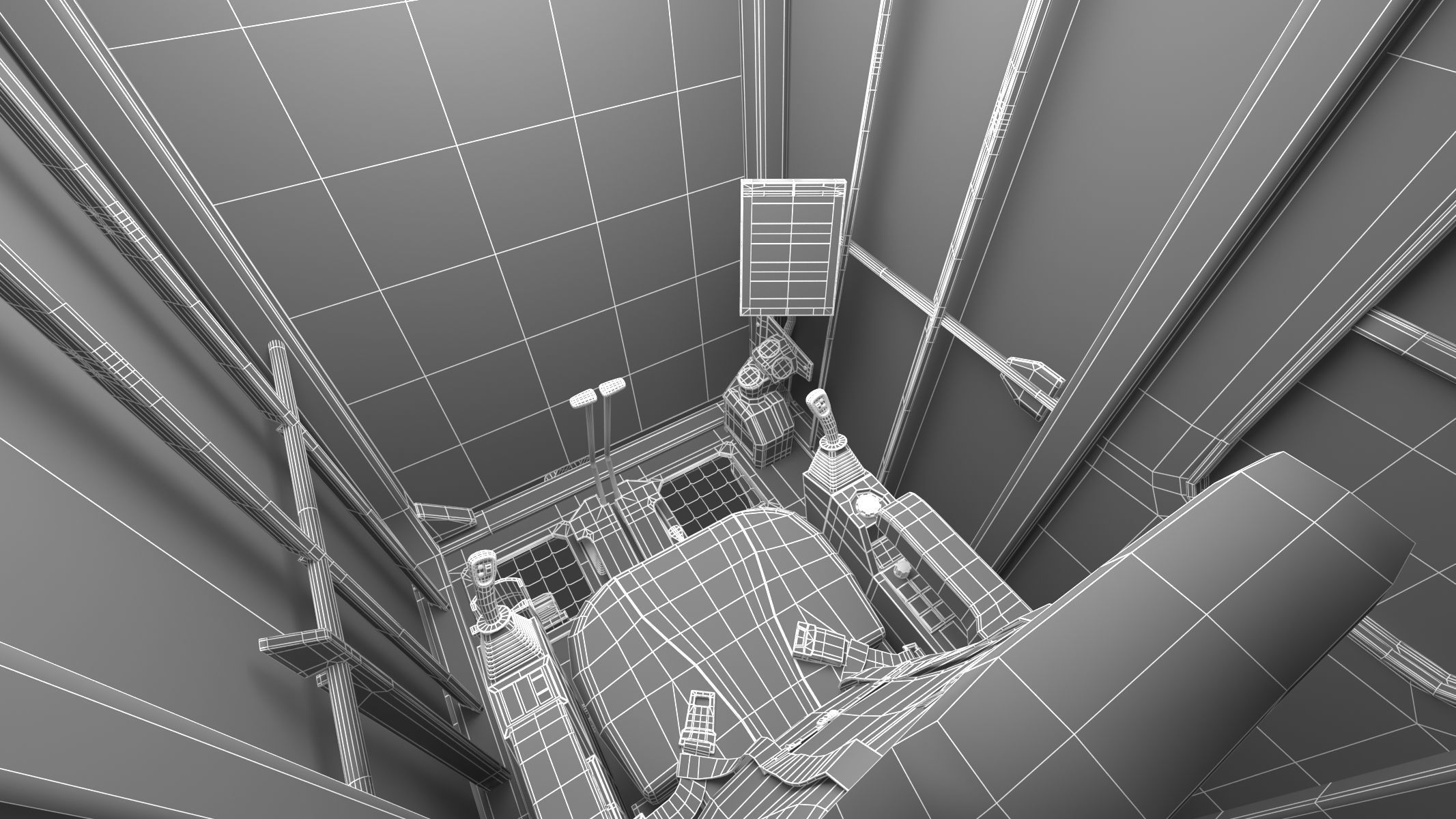 CAT FM568 General Forest And Log Loader Machine 3D model_43