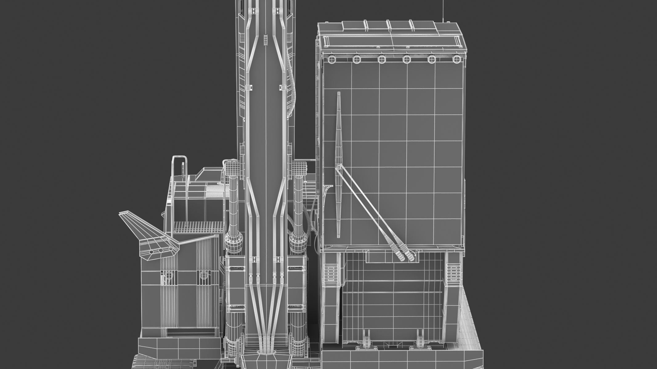 CAT FM568 General Forest And Log Loader Machine 3D model_34