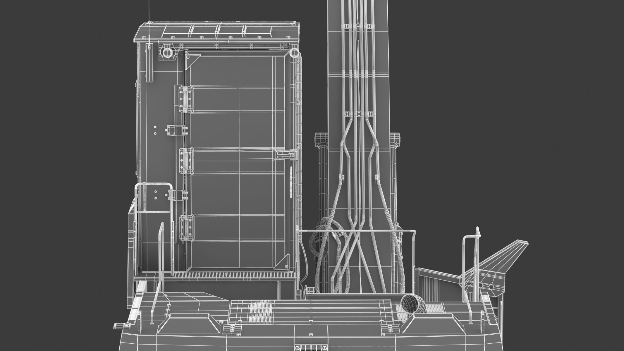 CAT FM568 General Forest And Log Loader Machine 3D model_38
