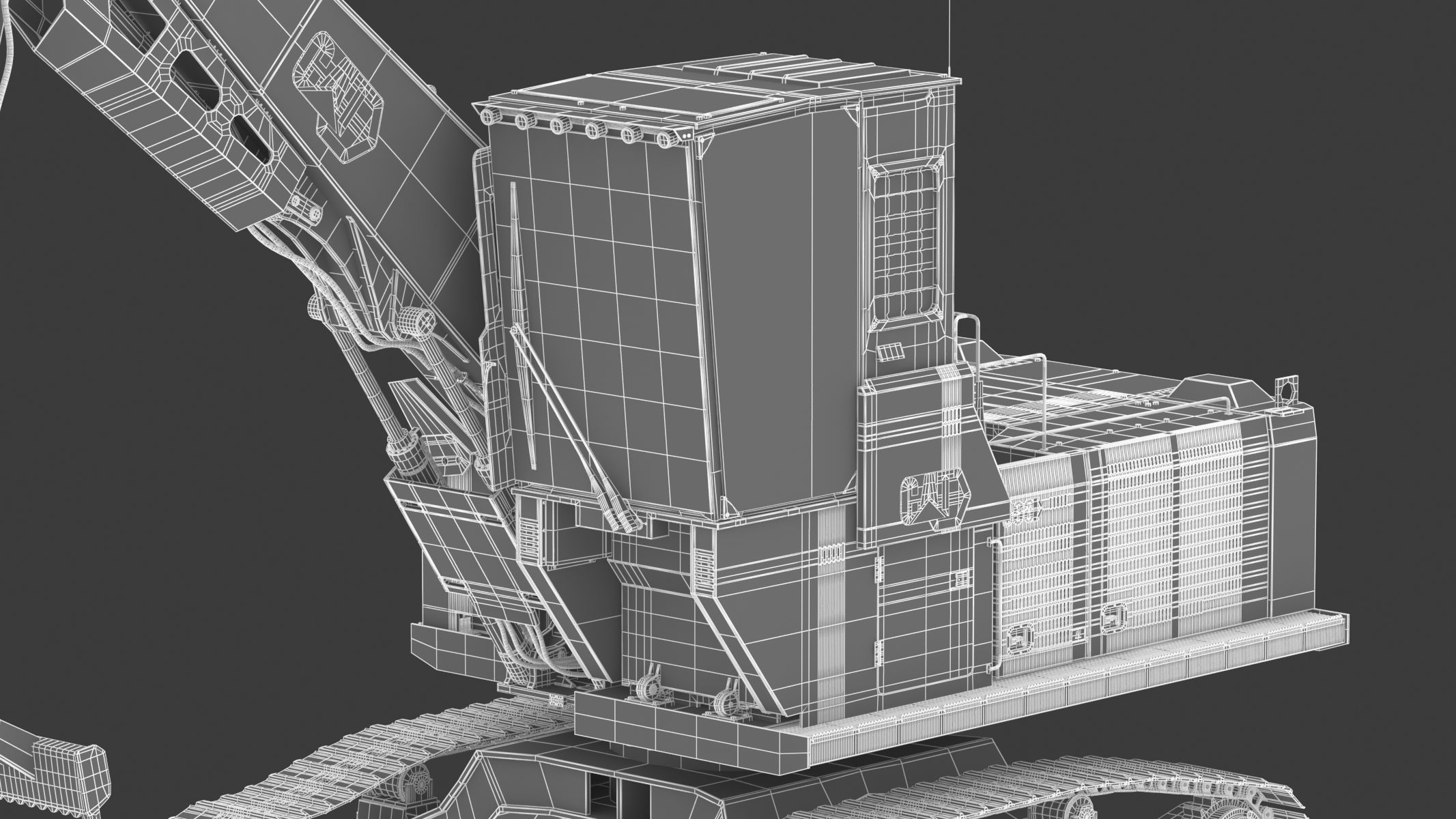 CAT FM568 General Forest And Log Loader Machine 3D model_33