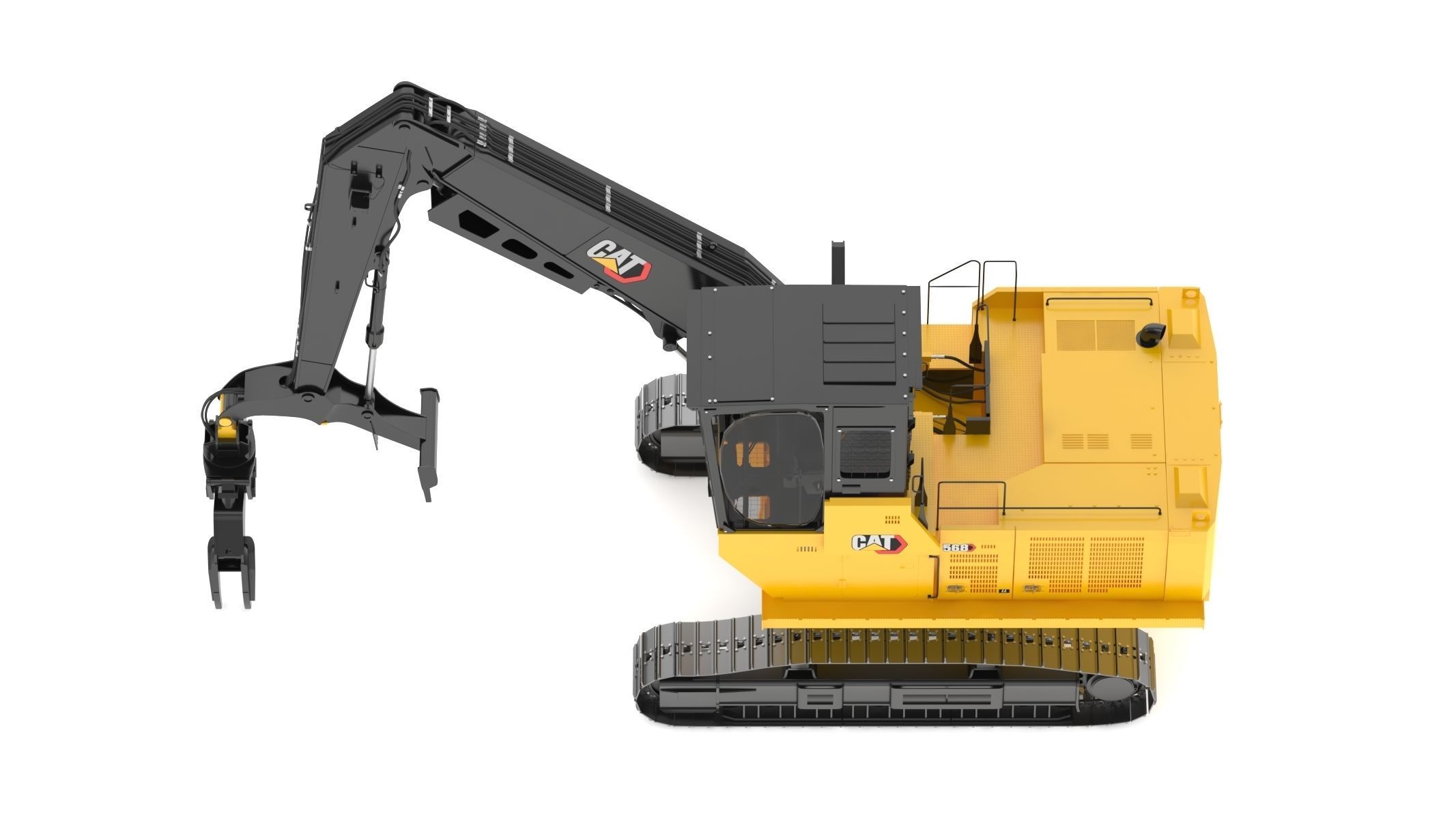 CAT FM568 General Forest And Log Loader Machine 3D model_8